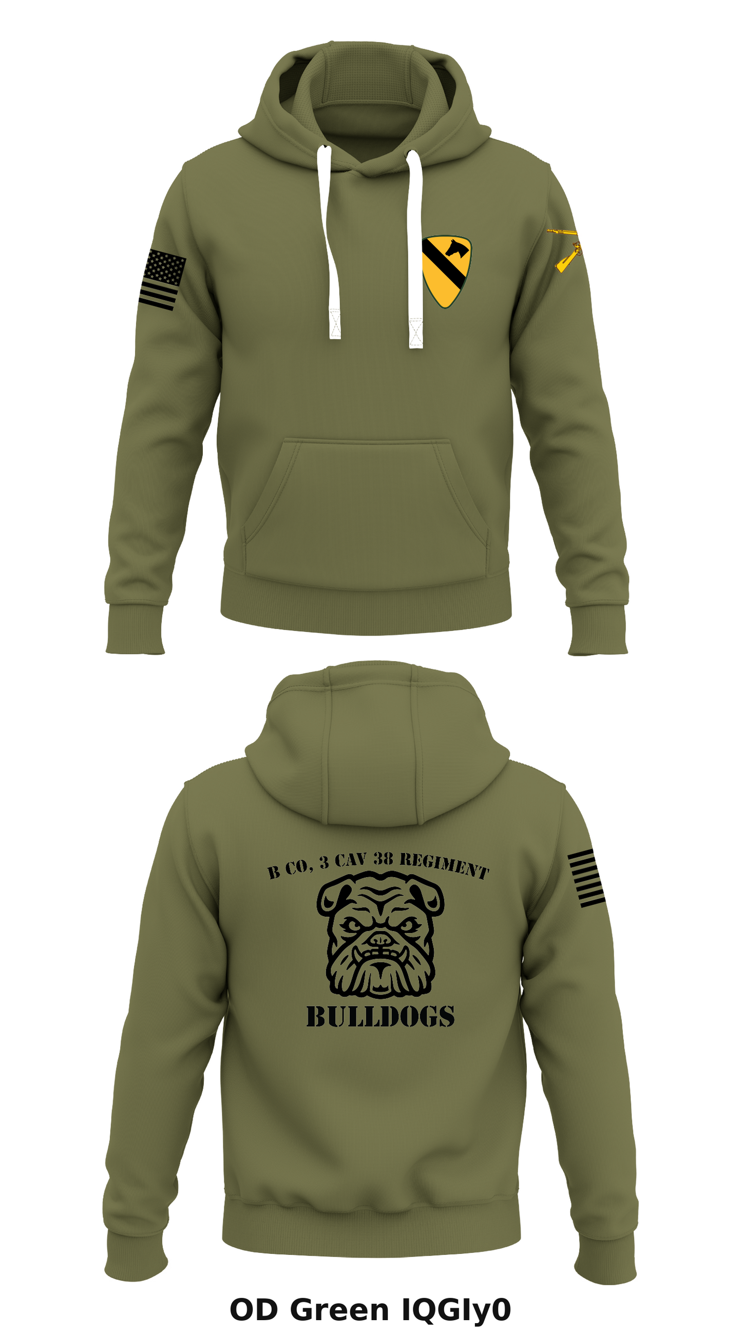 B Co, 3 Cav 38 regiment Store 1 Core Men's Hooded Performance Sweatshirt - IQGIy0