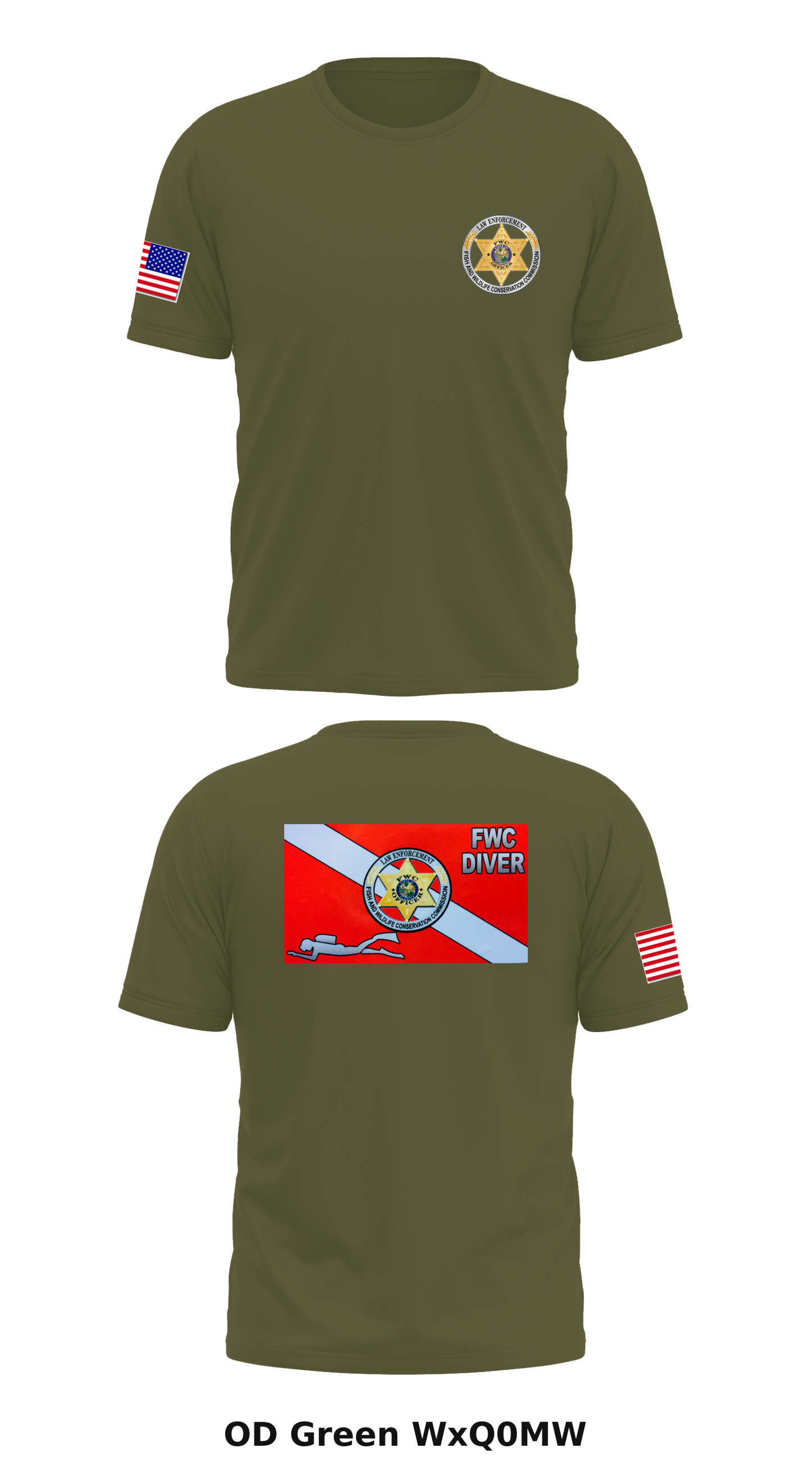 SRA Dive Team Store 1 Core Men's SS Performance Tee - WxQ0MW