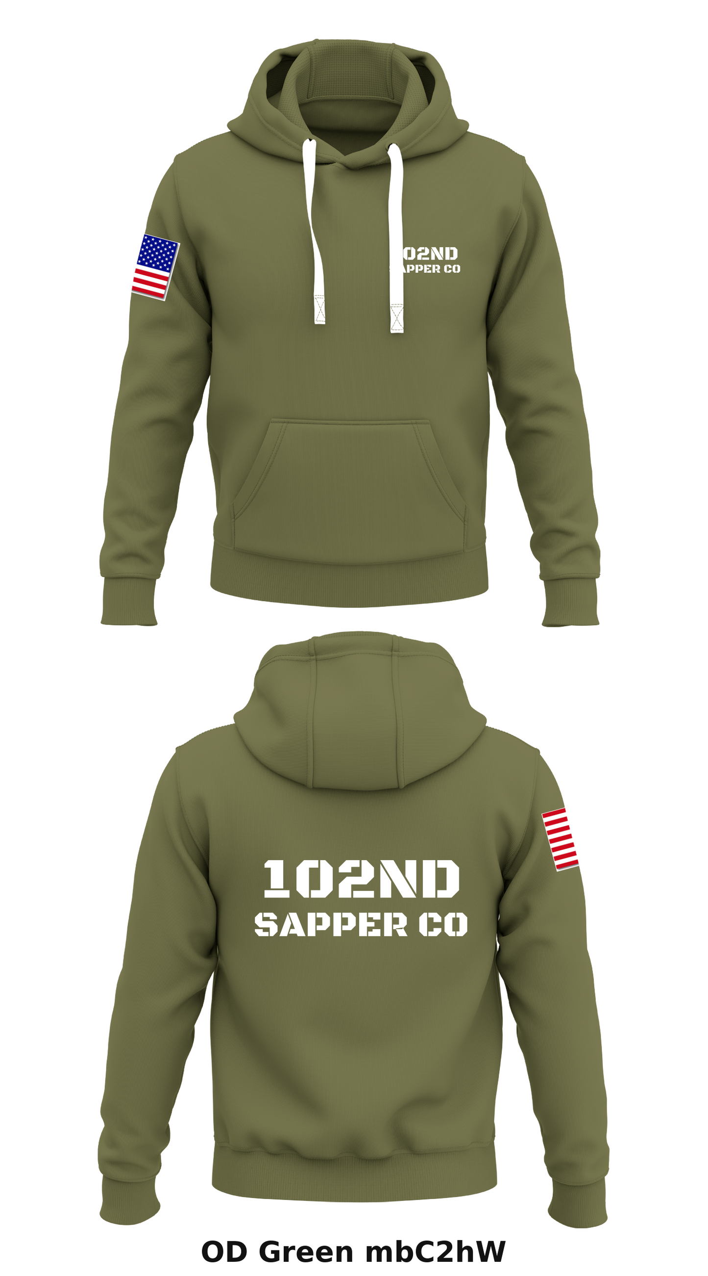 12nd Sapper Co Store 1 Core Men's Hooded Performance Sweatshirt - mbC2hW