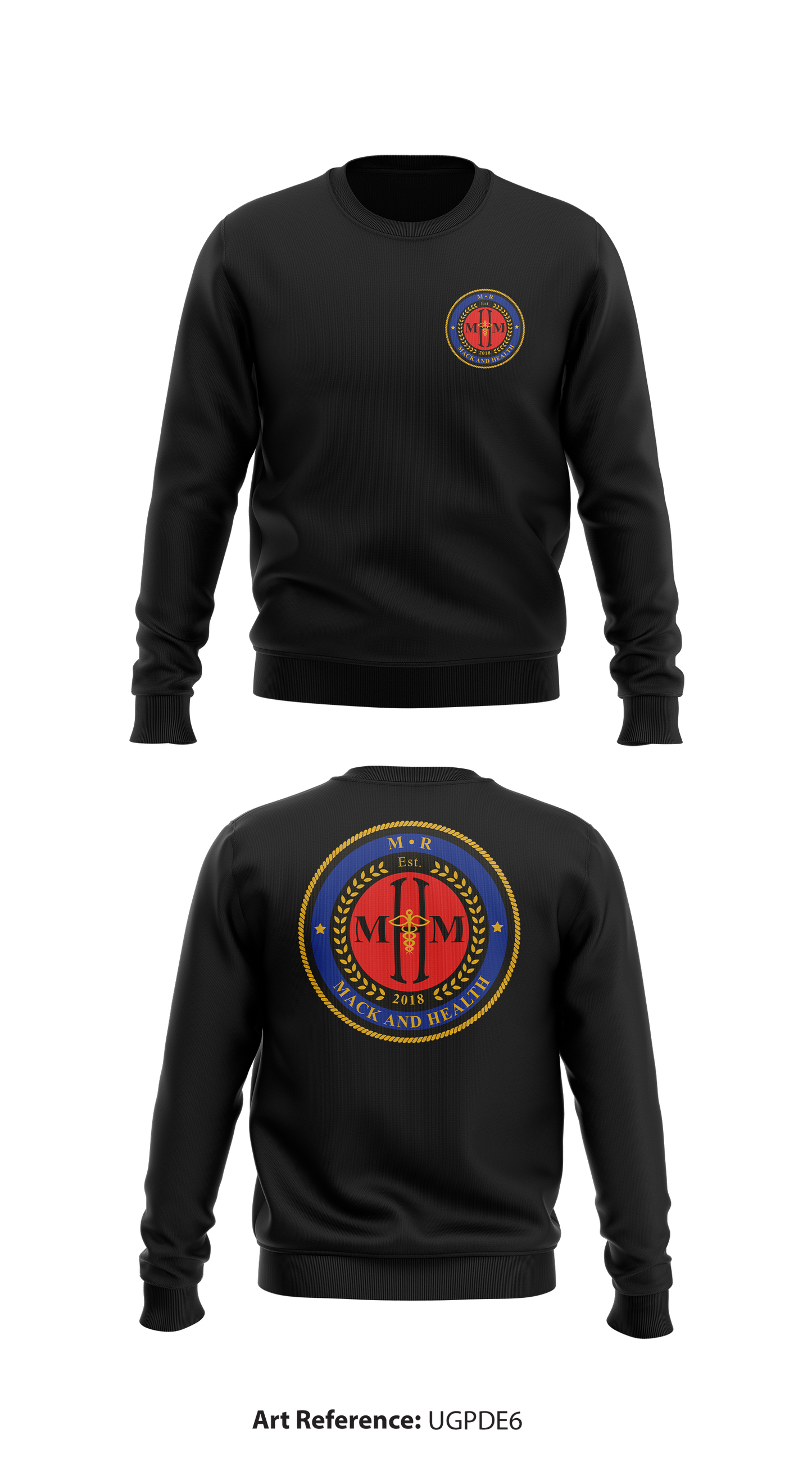 M.R. Mack & Health Store 1 Core Men's Crewneck Performance Sweatshirt - ugpdE6
