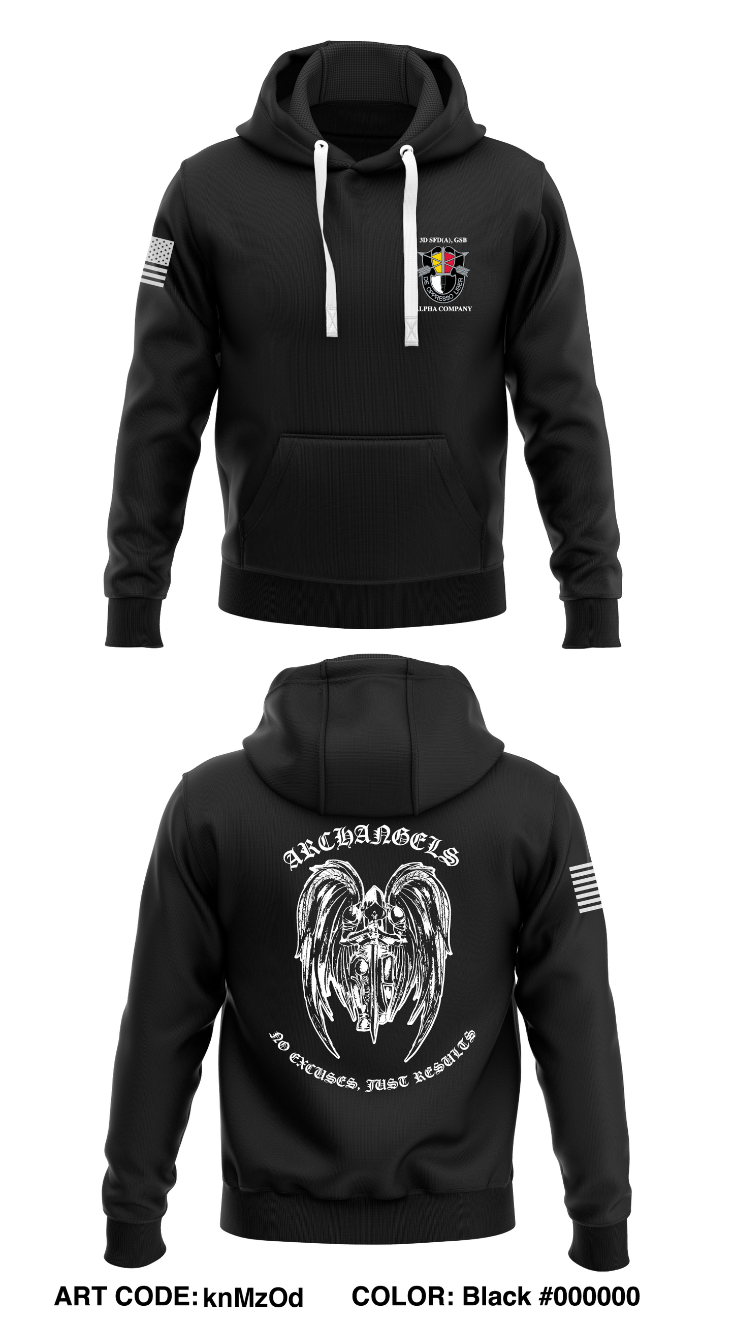 Alpha Company GSB 3D SFG(A) GSB Store 1 Core Men's Hooded Performance Sweatshirt - knMzOd