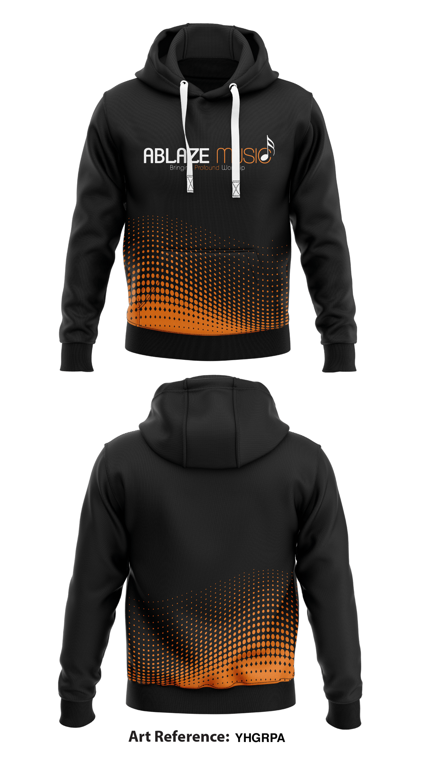 Ablaze Music Store 1 Core Men's Hooded Performance Sweatshirt - yhgrPa