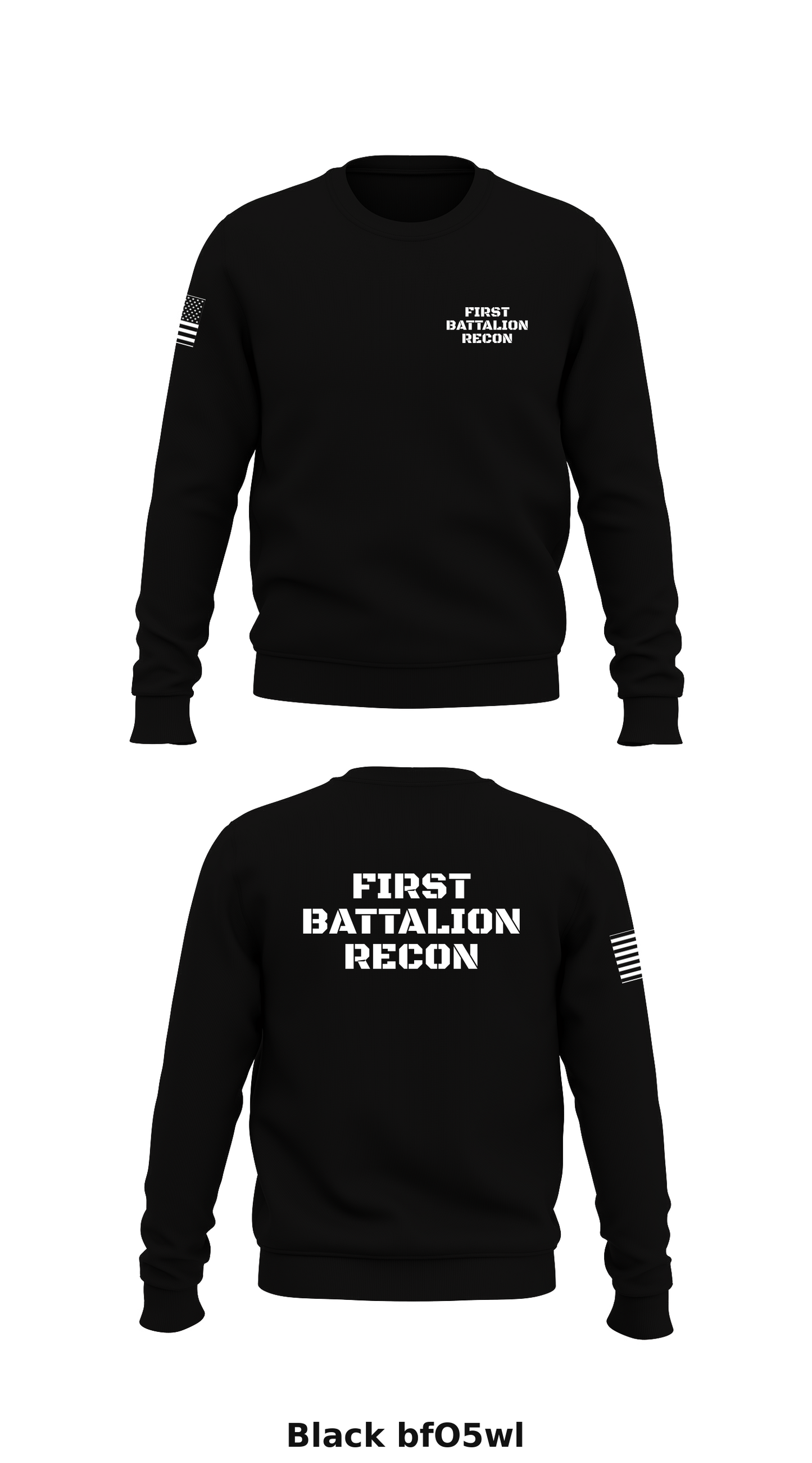 First Battalion Recon Store 1 Core Men's Crewneck Performance Sweatshirt - bfO5wl