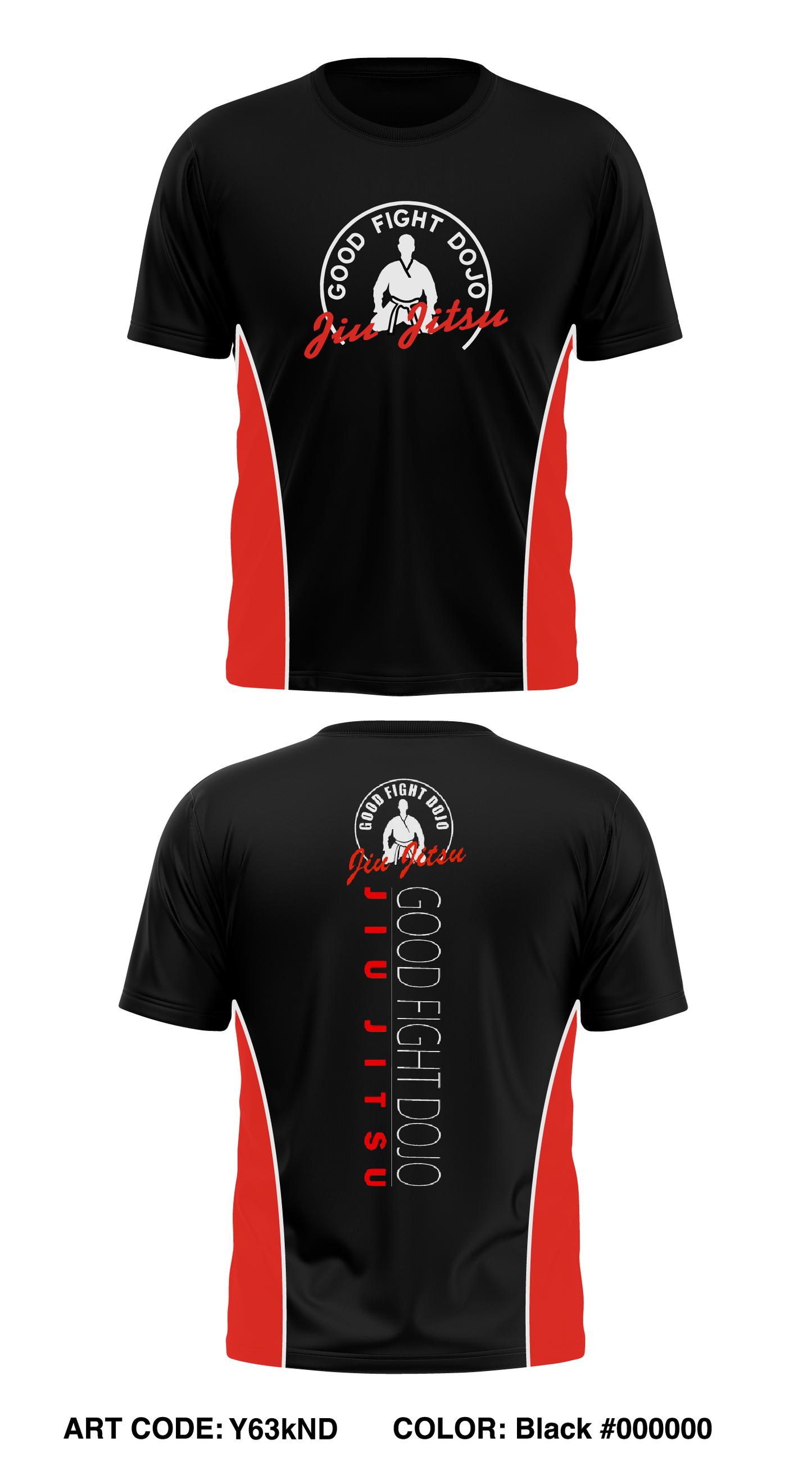 Good Fight Dojo Store 1 Core Men's SS Performance Tee - Y63kND
