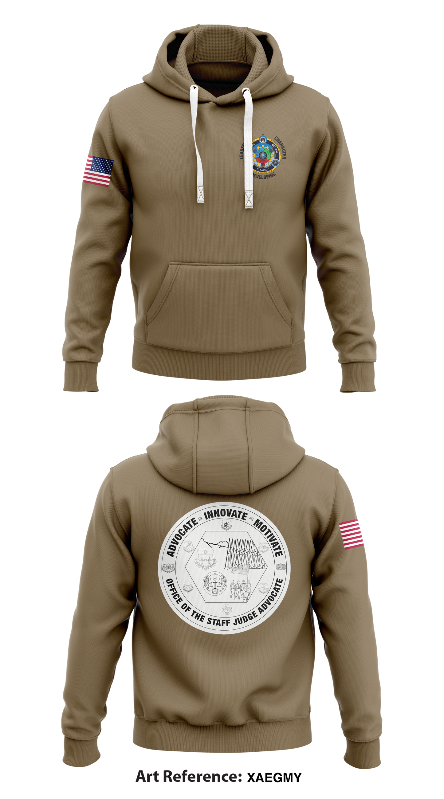 United States Air Force Academy Legal Office Store 1 Core Men's Hooded Performance Sweatshirt - XaEGMY