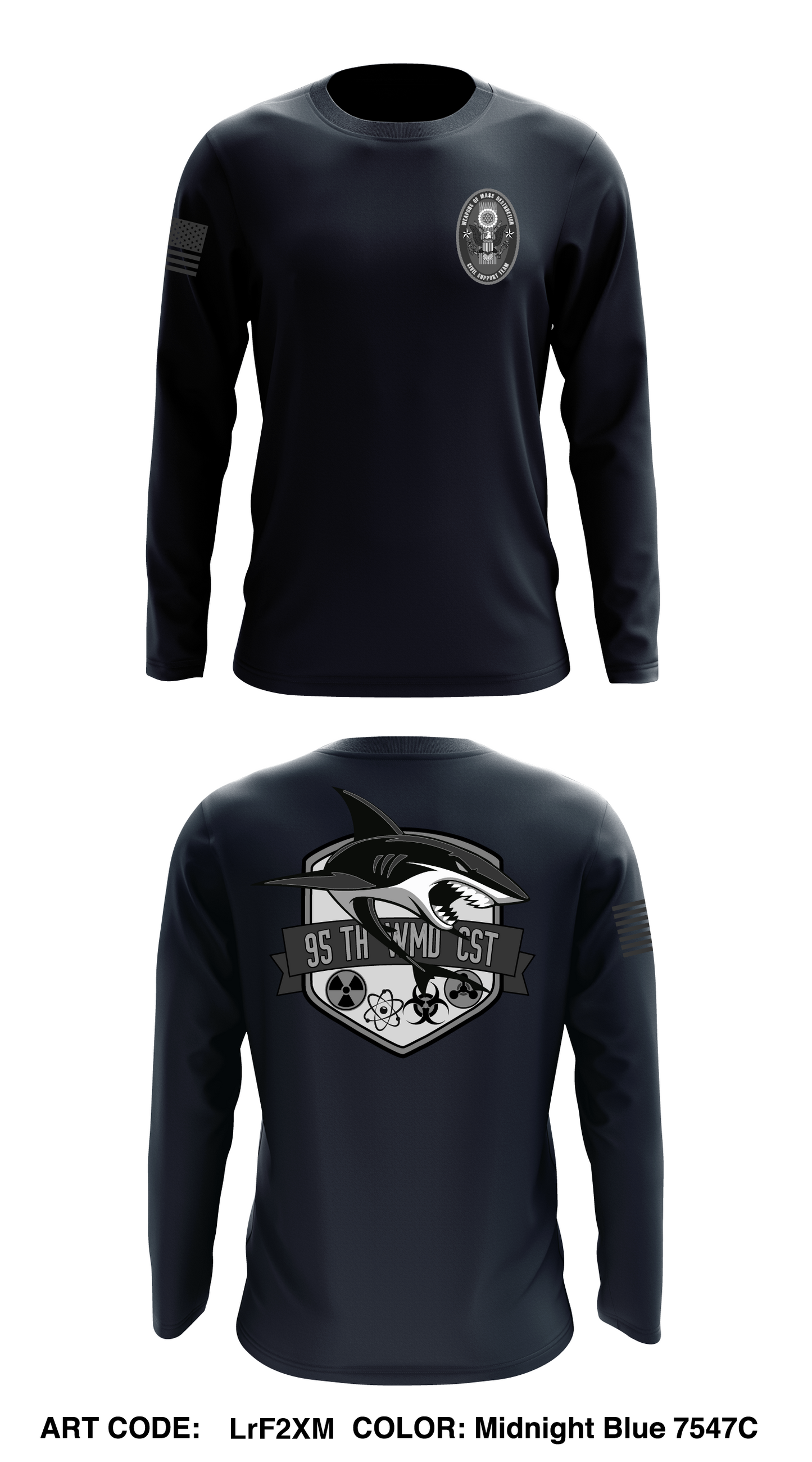 95th WMD CST Store 1 Core Men's LS Performance Tee - LrF2XM