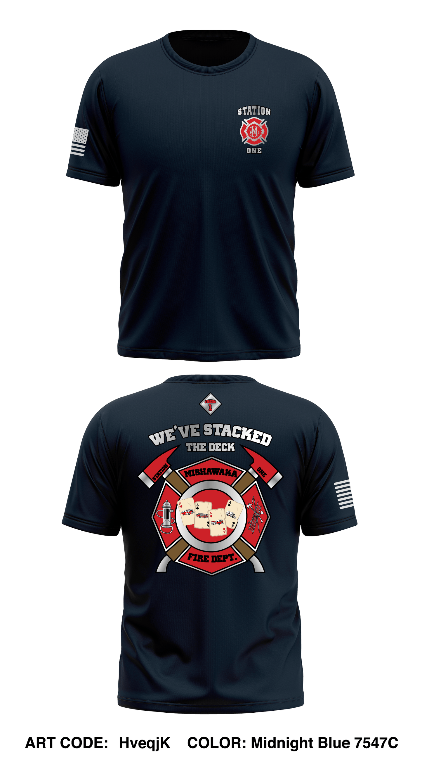 Mishawaka Fire Dept. Store 1 Core Men's SS Performance Tee - HveqjK