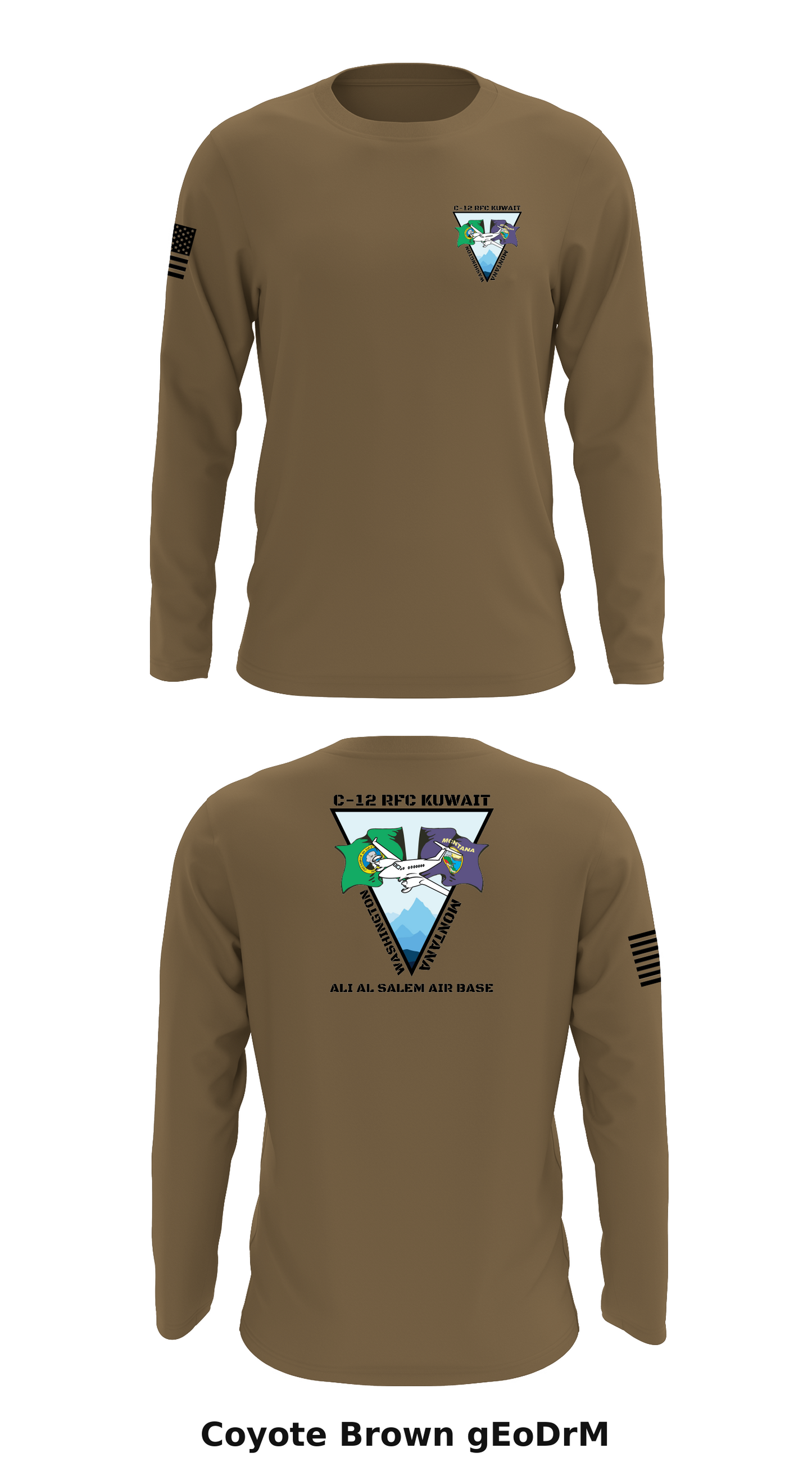 C-12 RFC Kuwait Store 1 Core Men's LS Performance Tee - gEoDrM