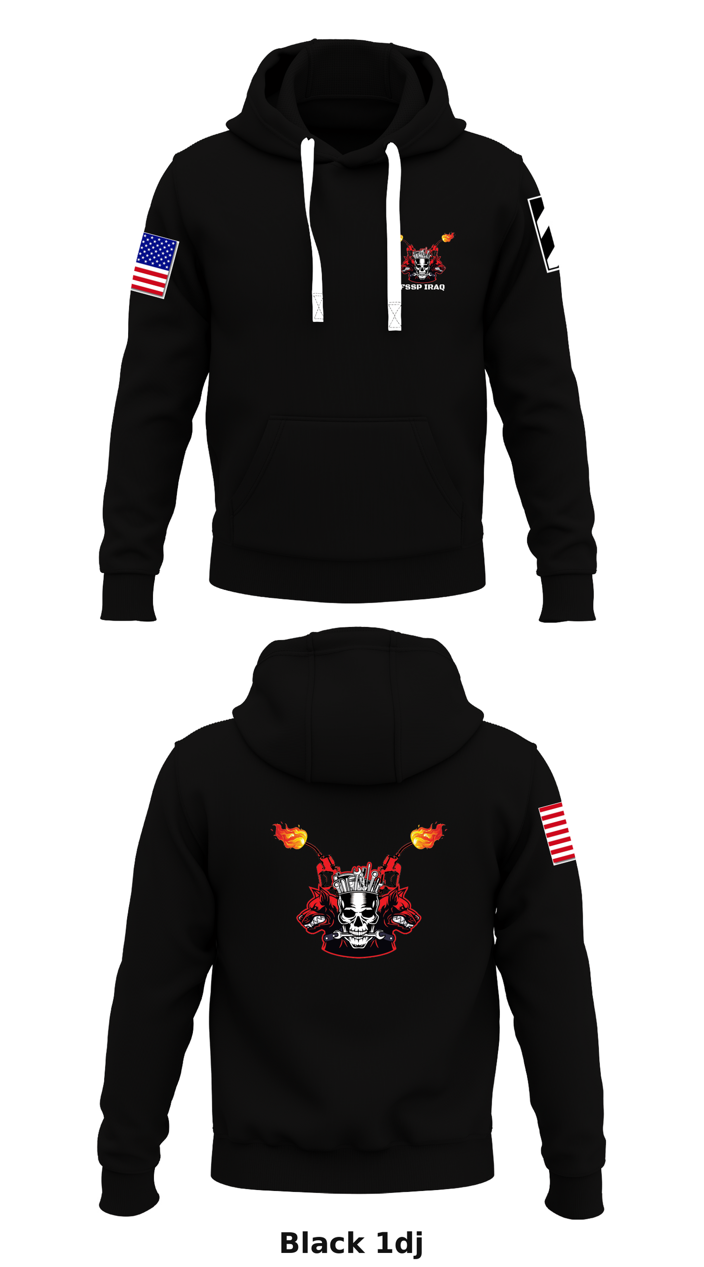 FSSP IRAQ Store 1 Core Men's Hooded Performance Sweatshirt - 1dj
