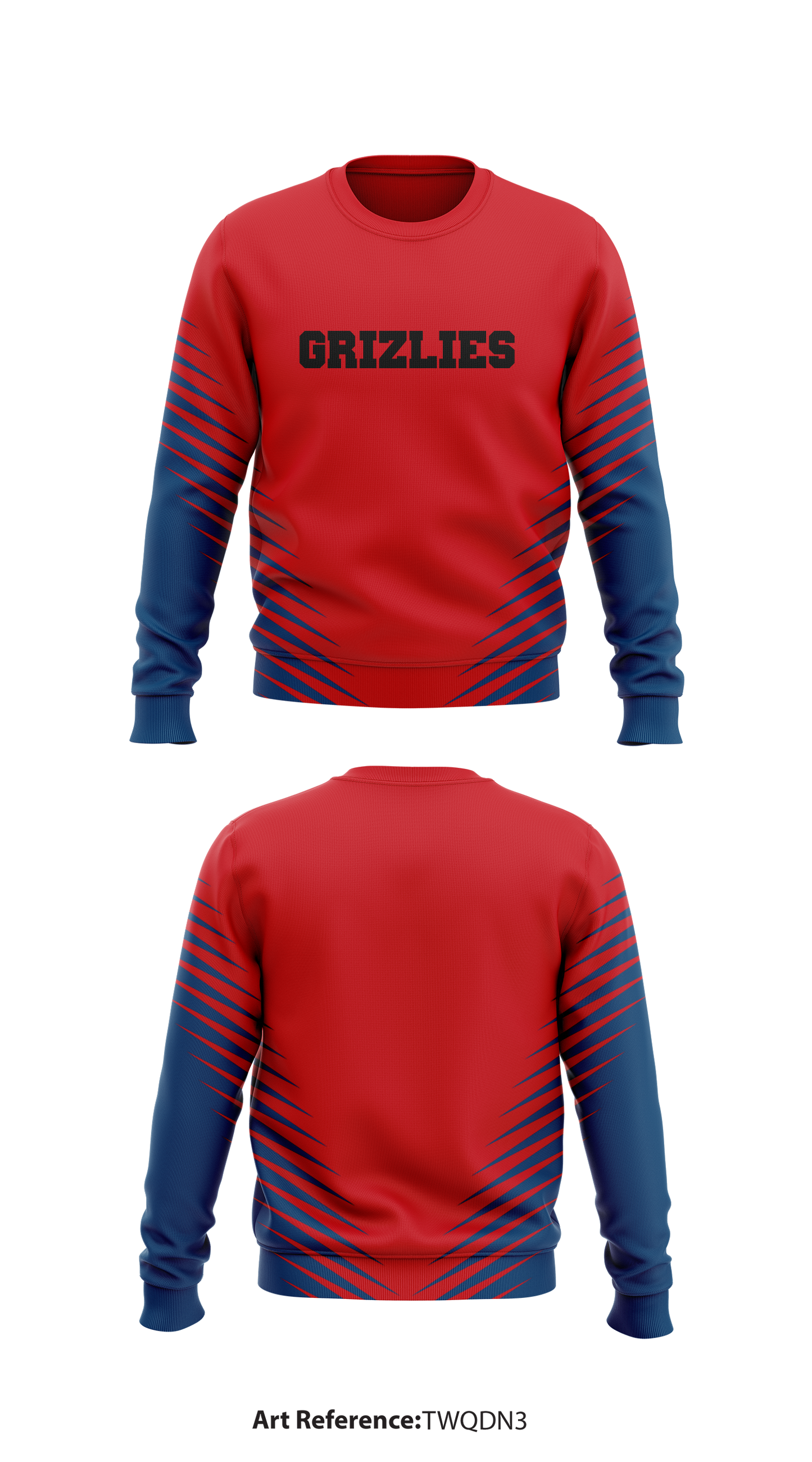 Grizlies Store 1 Core Men's Crewneck Performance Sweatshirt - tWQdn3