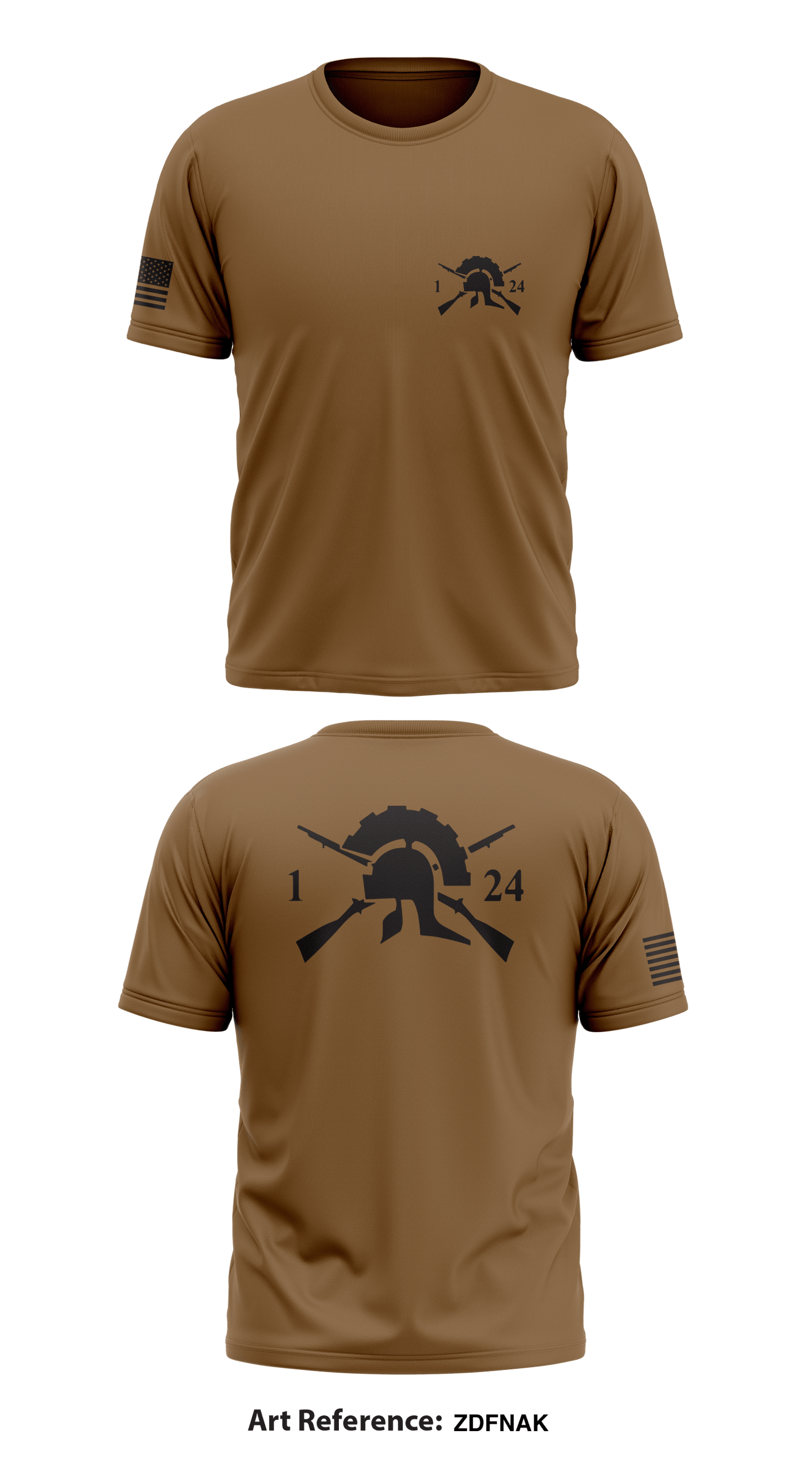 1-24 Infantry battalion Store 1 Core Men's SS Performance Tee - zDfnak