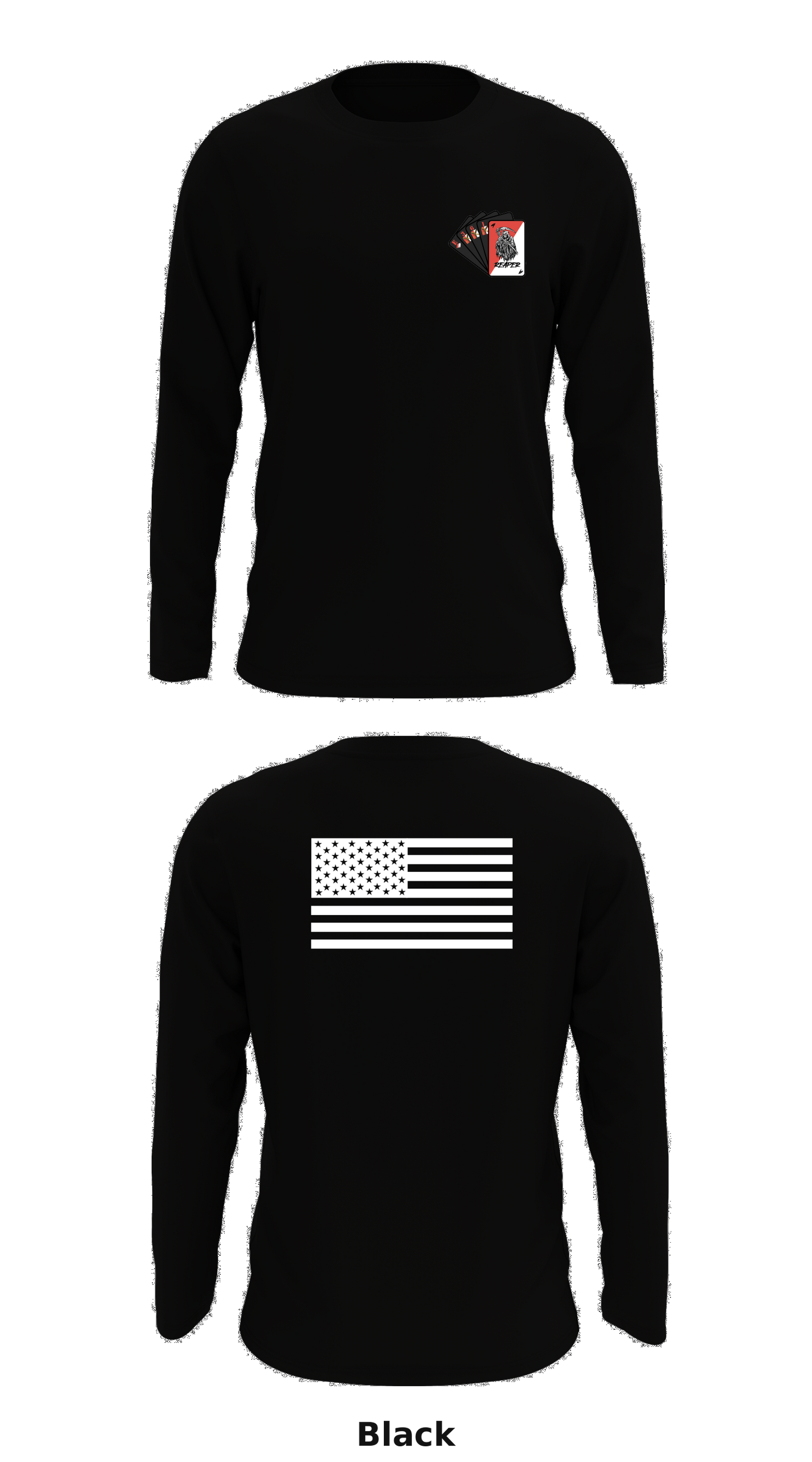 3-61 Cav Reapers Store 1 Core Men's LS Performance Tee - 52055341869