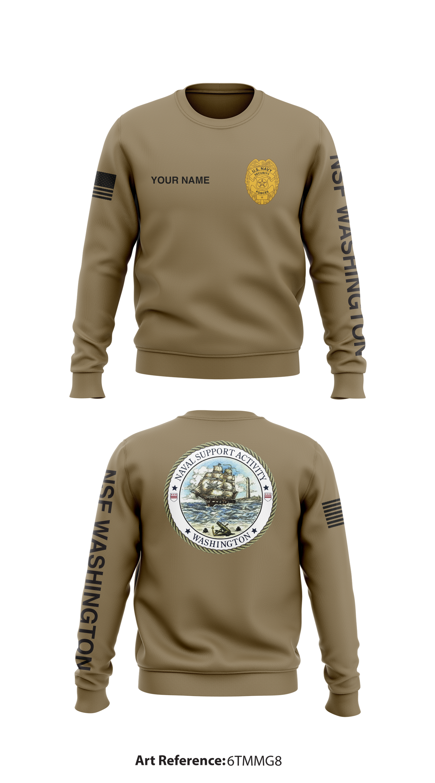 NSF Washington Store 1 Core Men's Crewneck Performance Sweatshirt - 6TMMG8