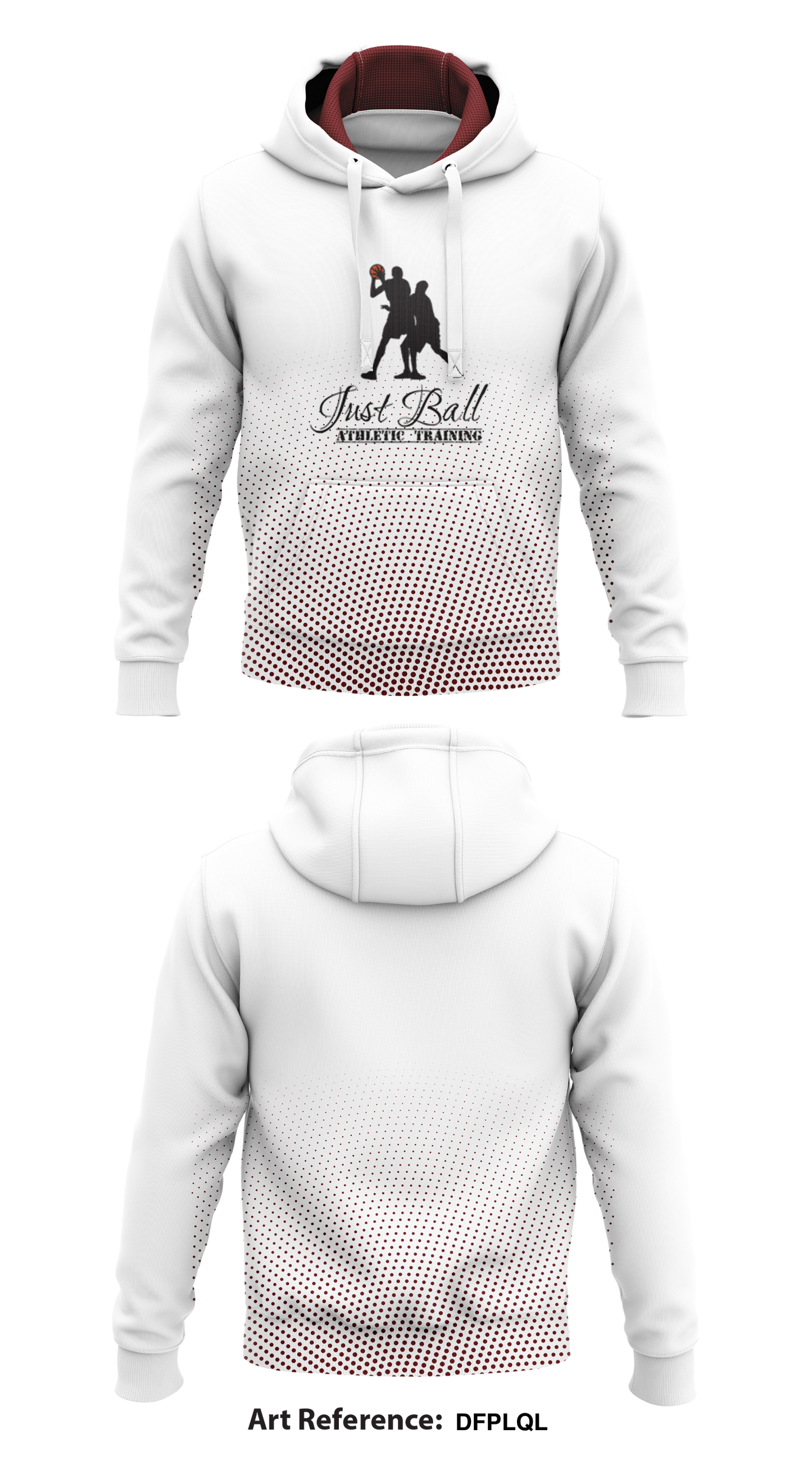 Just Ball Athletic Training Store 1 Core Men's Hooded Performance Sweatshirt - DFpLQL