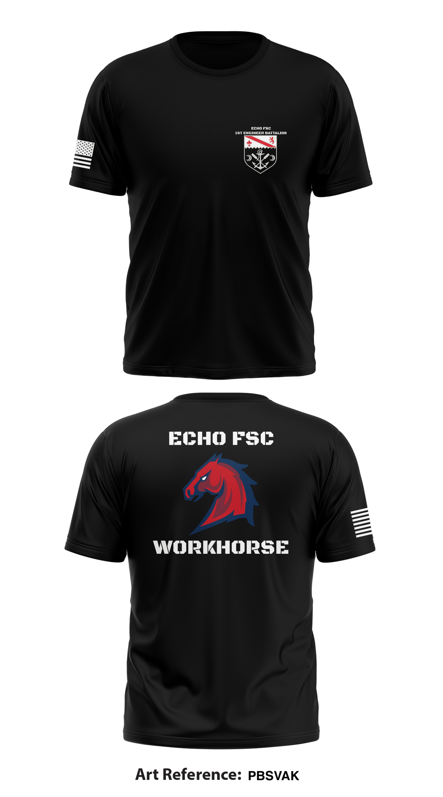 Echo Forward Support Company Store 1 Core Men's SS Performance Tee - PbSVAK