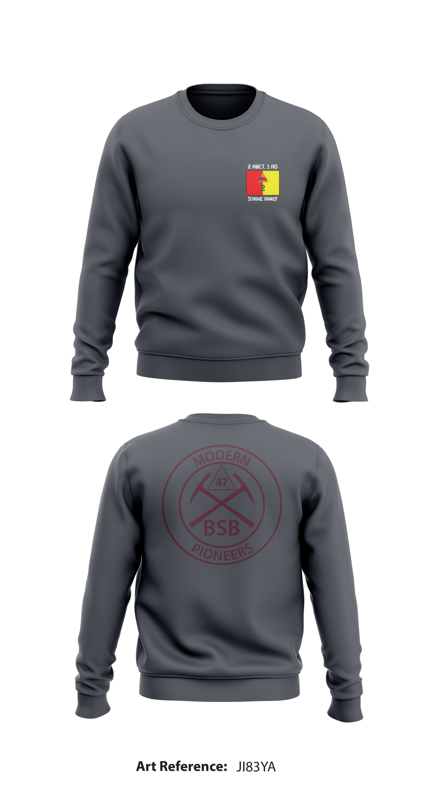 47th Brigade Support Battalion Store 1 Core Men's Crewneck Performance Sweatshirt - JI83Ya