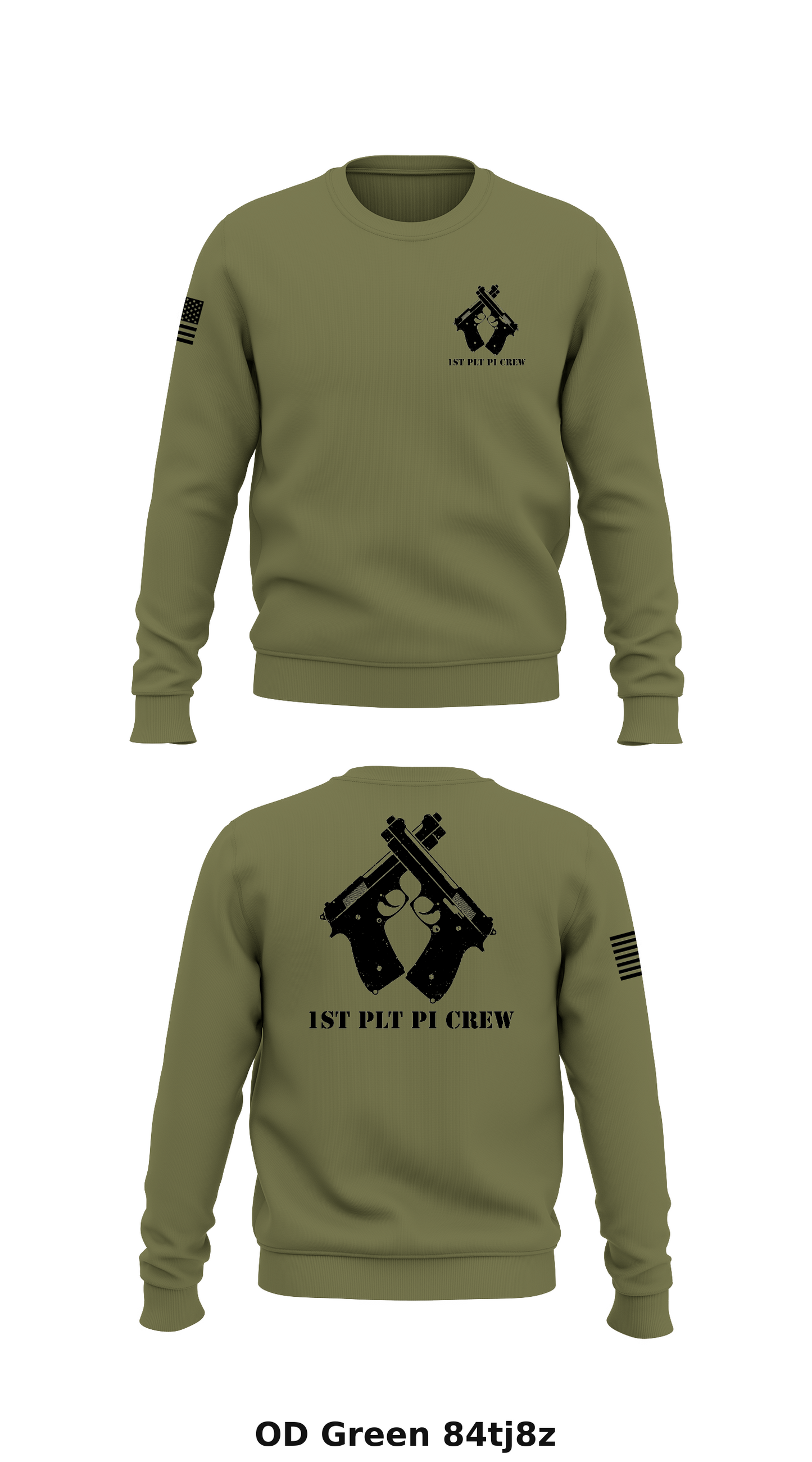 MCRD Pmo 1st Plt Store 1 Core Men's Crewneck Performance Sweatshirt - 84tj8z