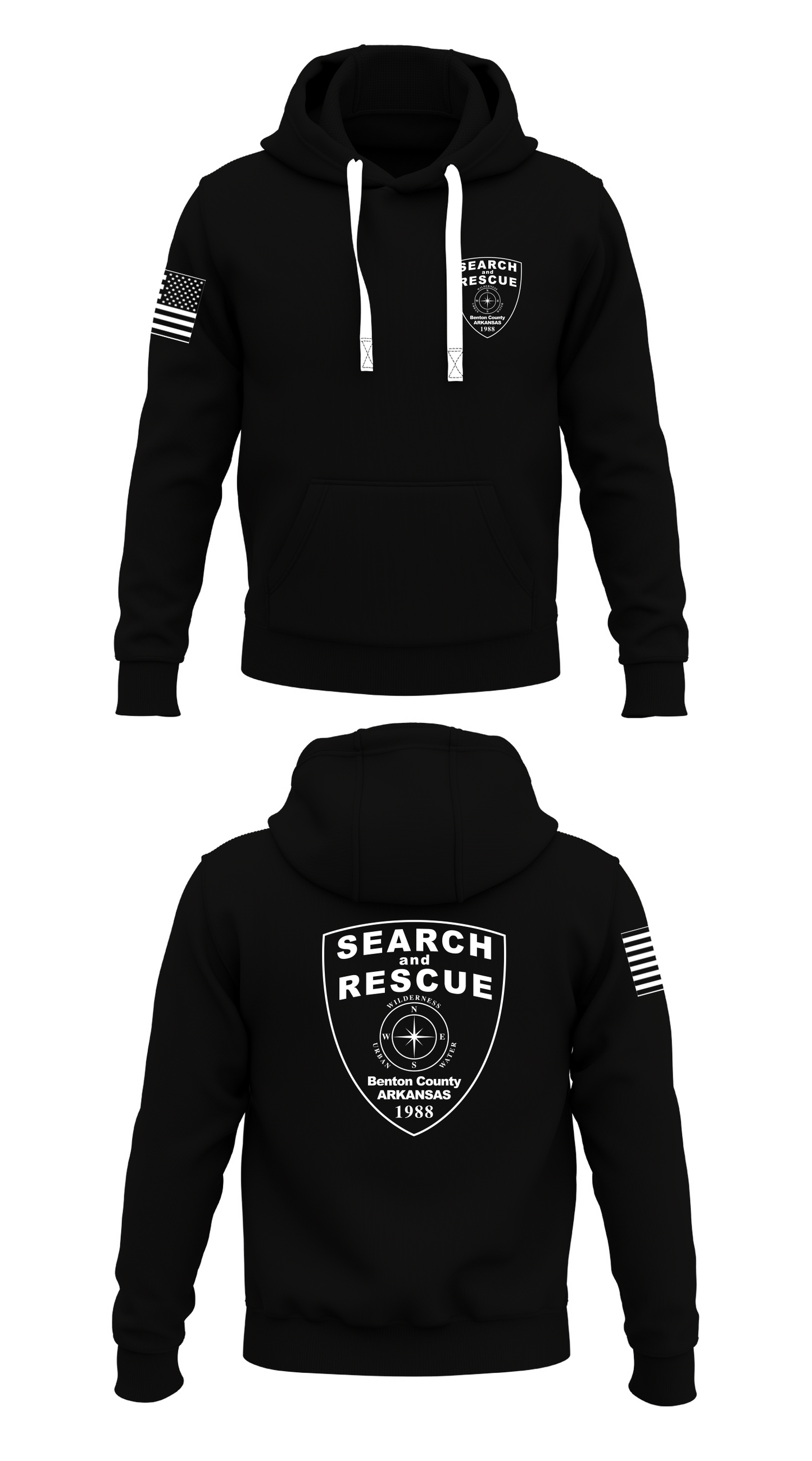 Benton County Search and Rescue Store 1 Core Men's Hooded Performance Sweatshirt - 93212538533