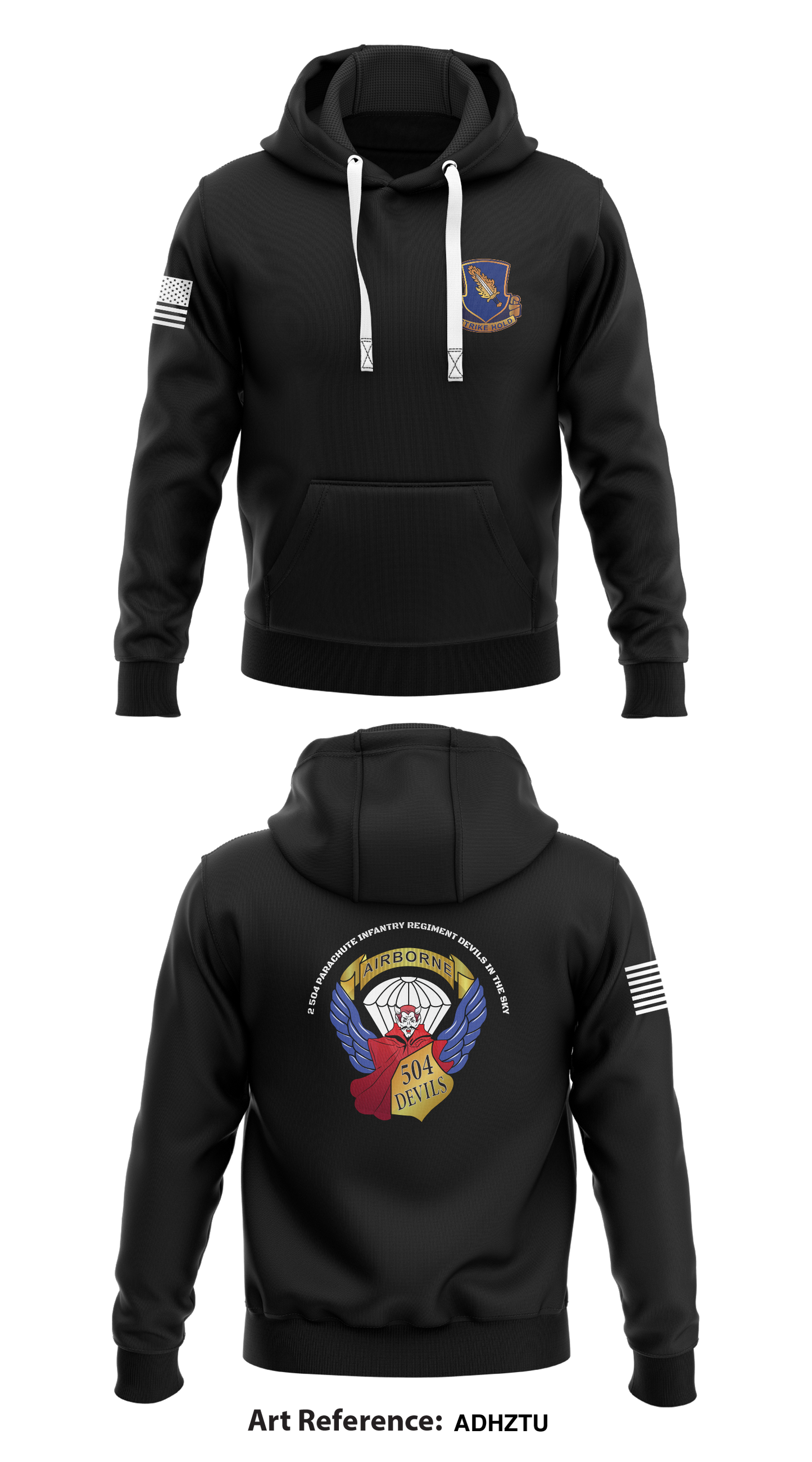 2 54 Parachute Infantry Regiment Store 1 Core Men's Hooded Performance Sweatshirt - adhZtu