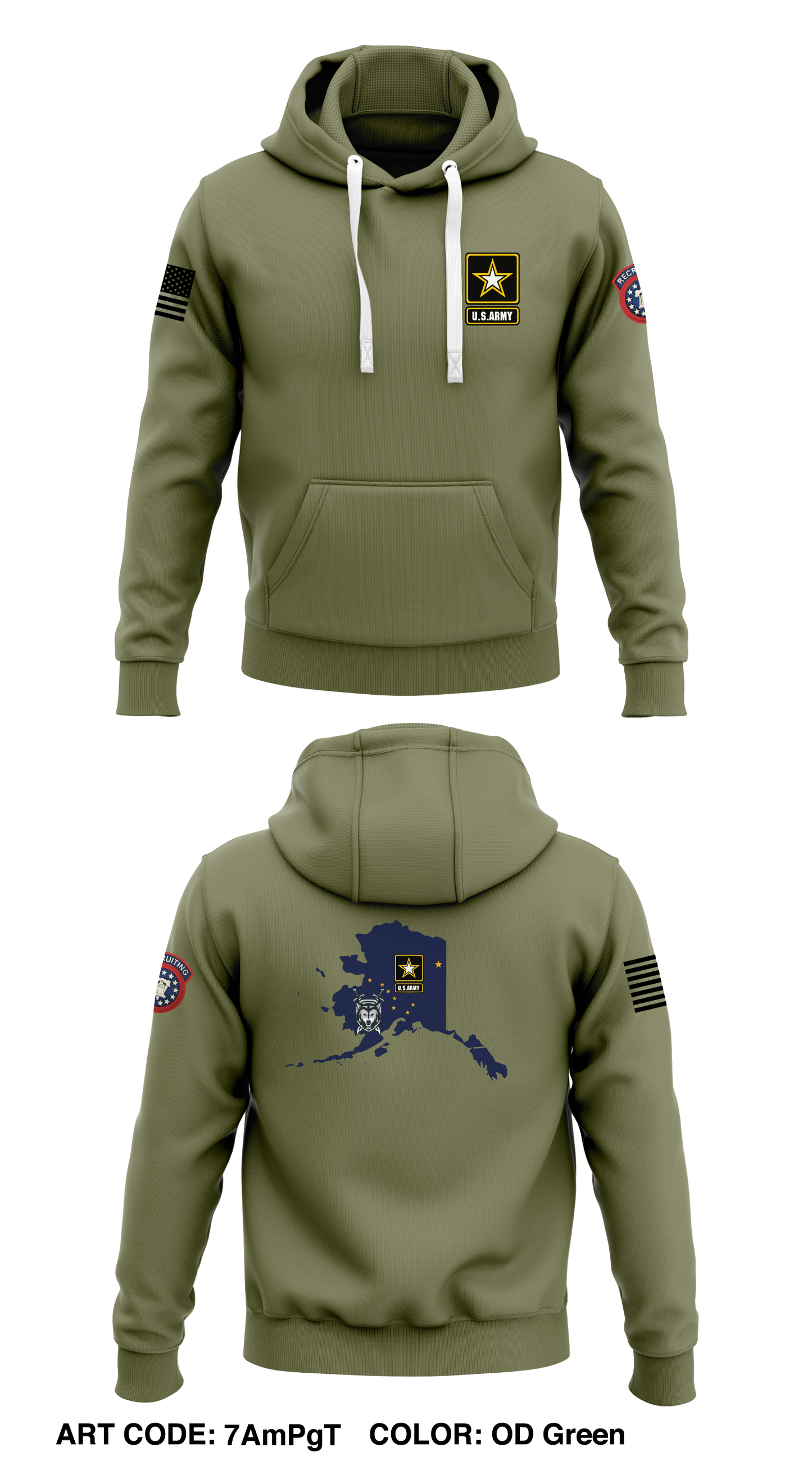 South Anchorage Recruiting Station Store 1 Core Men's Hooded Performance Sweatshirt - 7AmPgT
