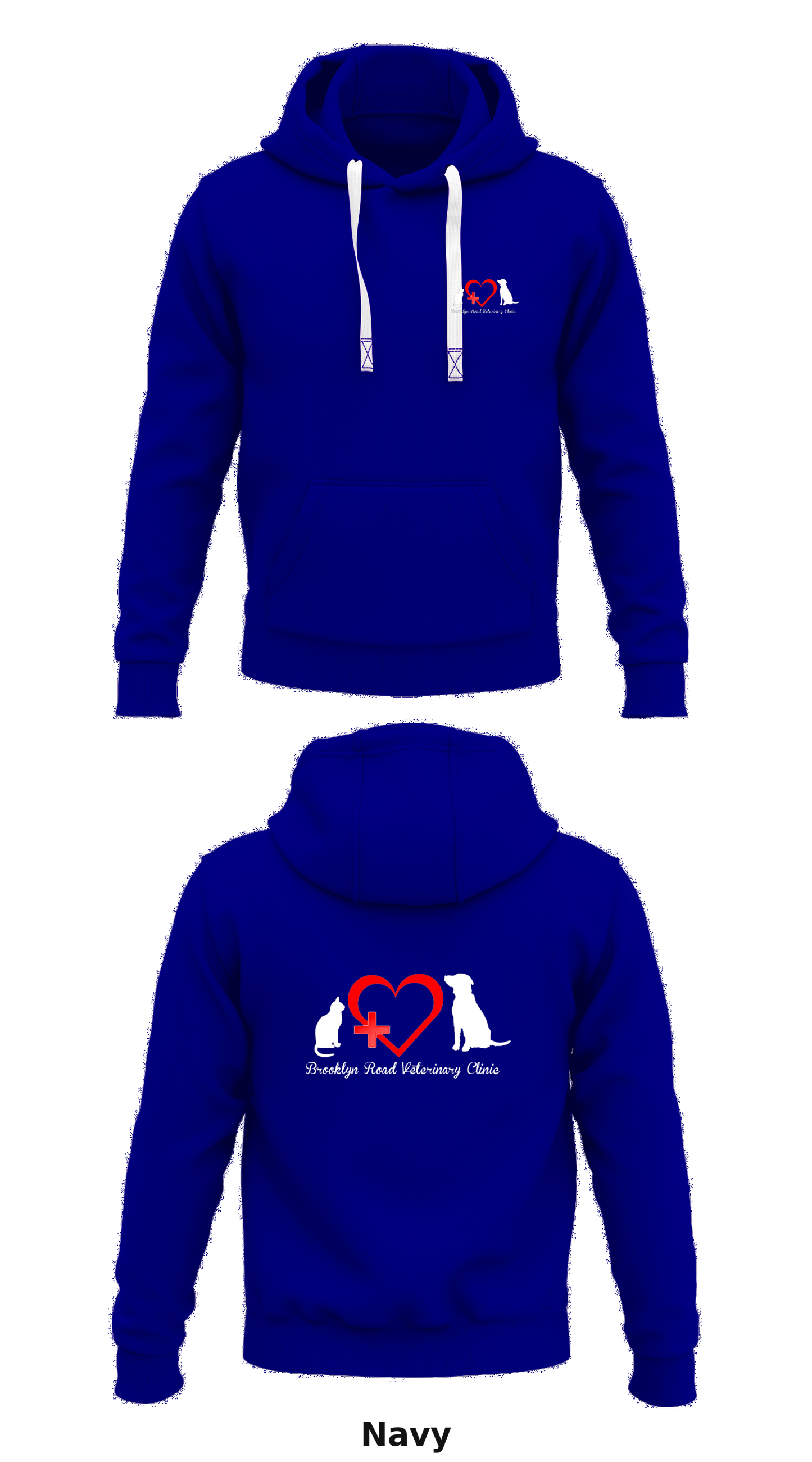 Brooklyn Road Veterinary Clinic Store 1 Core Men's Hooded Performance Sweatshirt - 31055058568
