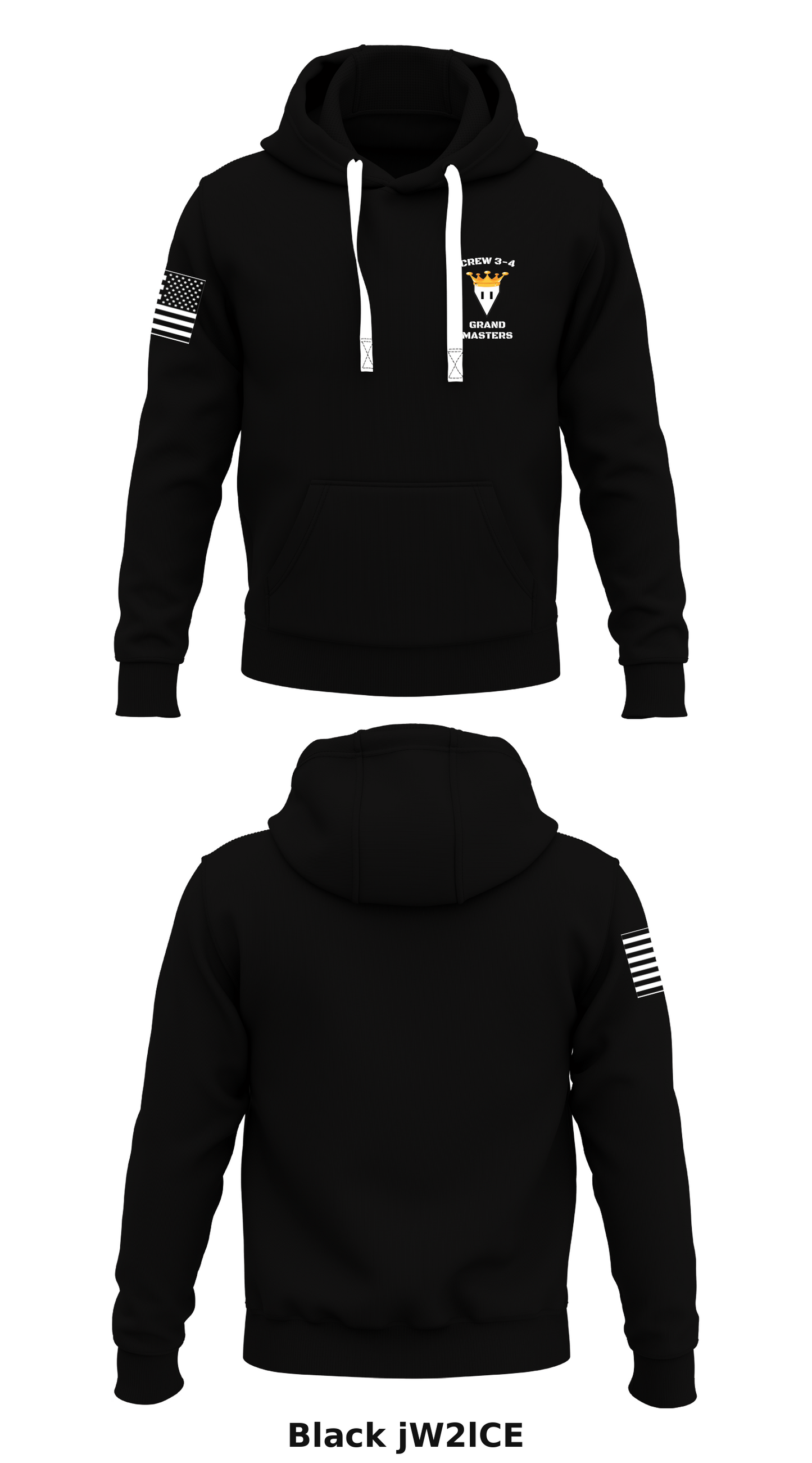 Crew 34, DET 3, 1st Space BDE Store 1 Core Men's Hooded Performance Sweatshirt - jW2lCE