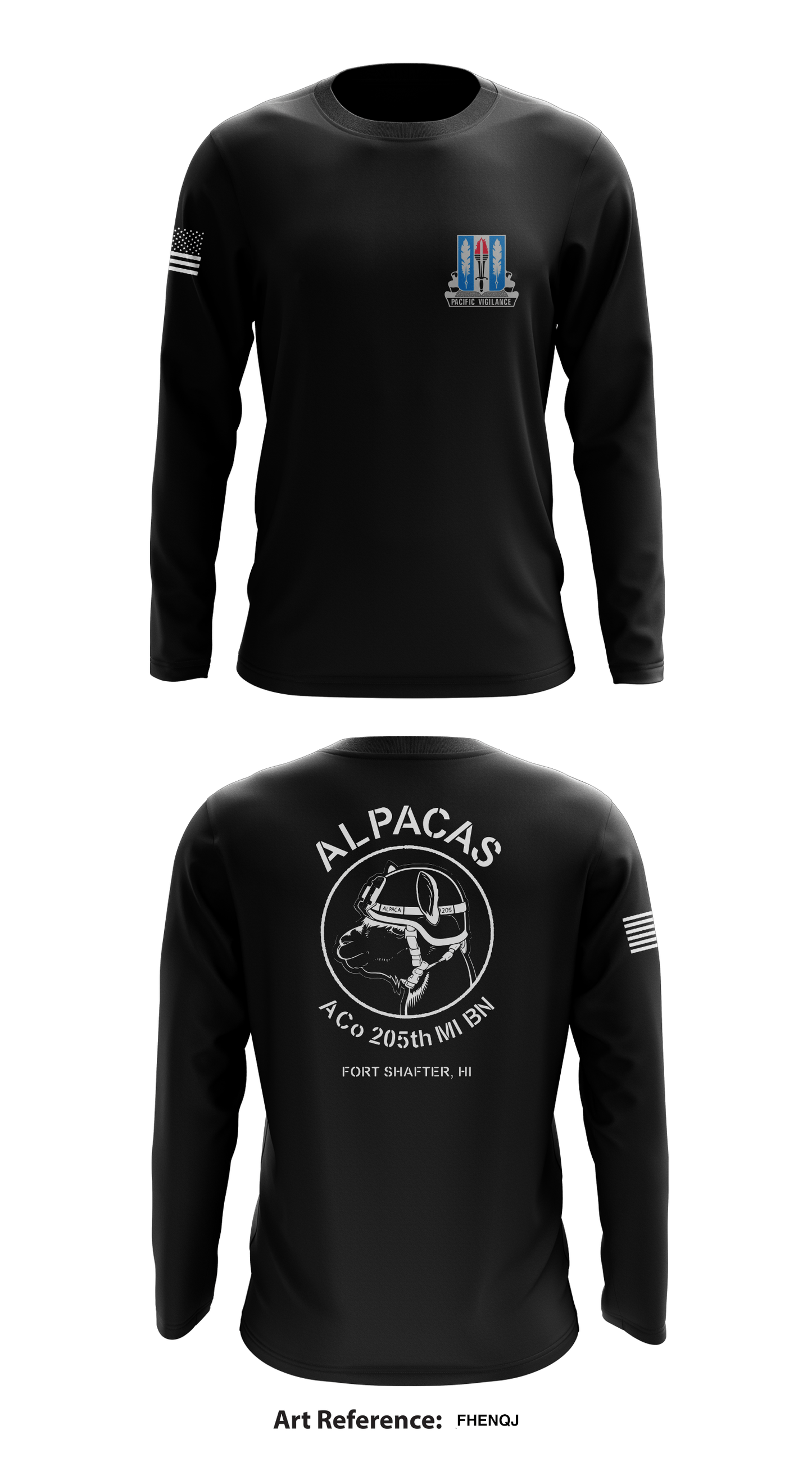 A Co, 205th MI BN Store 1 Core Men's LS Performance Tee - FHeNQj
