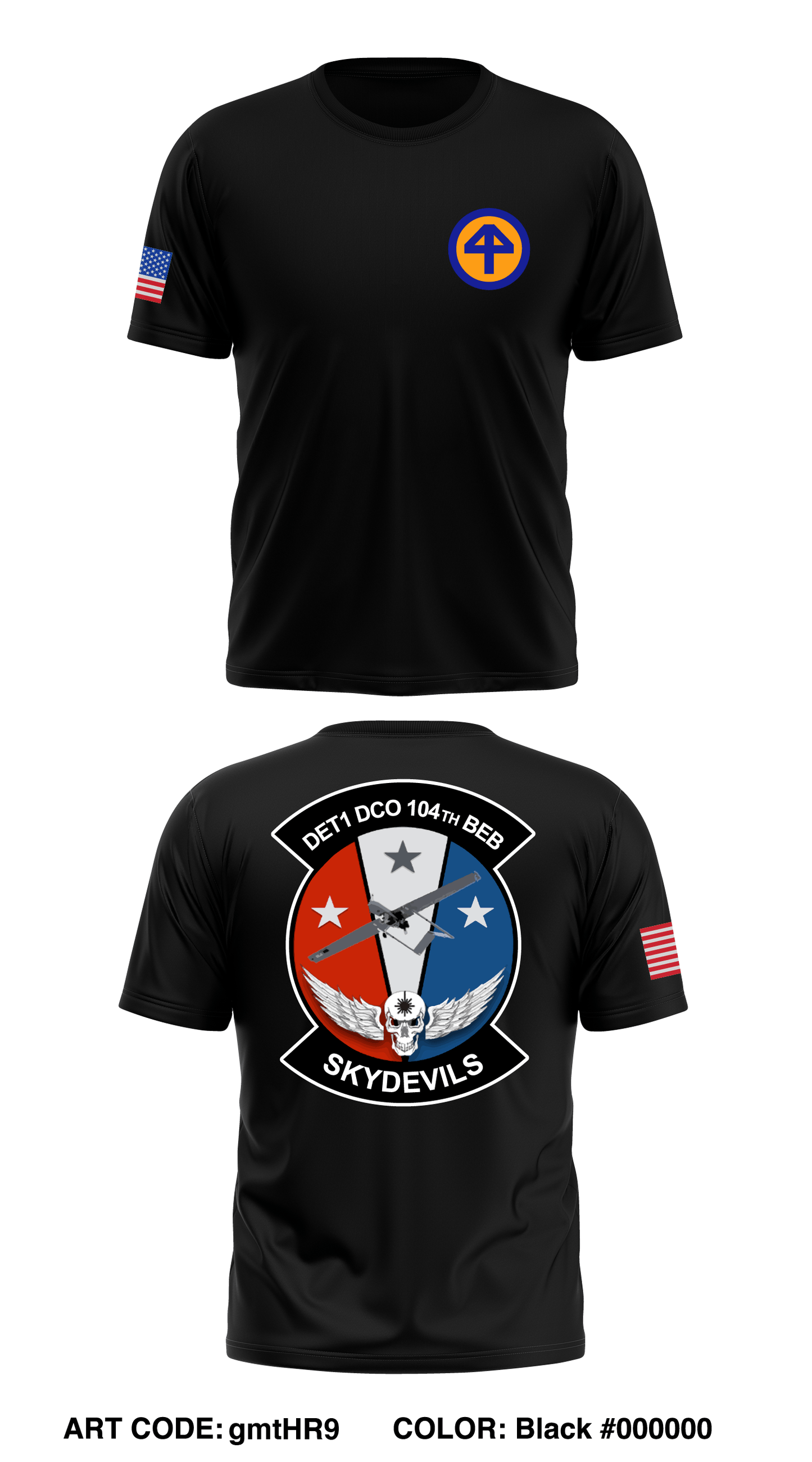Det 1, D Co. 104th BEB Store 1 Core Men's SS Performance Tee - gmtHR9