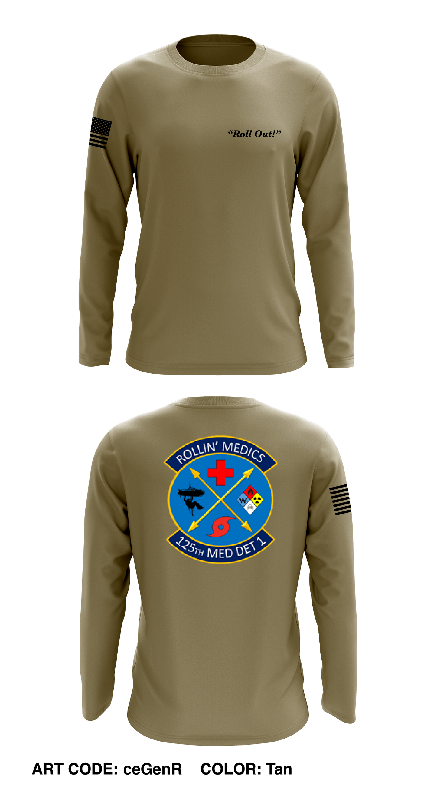 125 MDG Det 1 Store 1 Core Men's LS Performance Tee - ceGenR