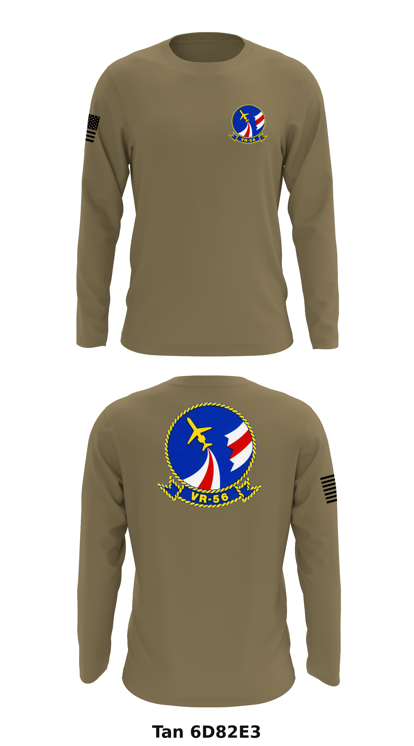 VR 56 Globemasters Store 1 Core Men's LS Performance Tee - 6D82E3
