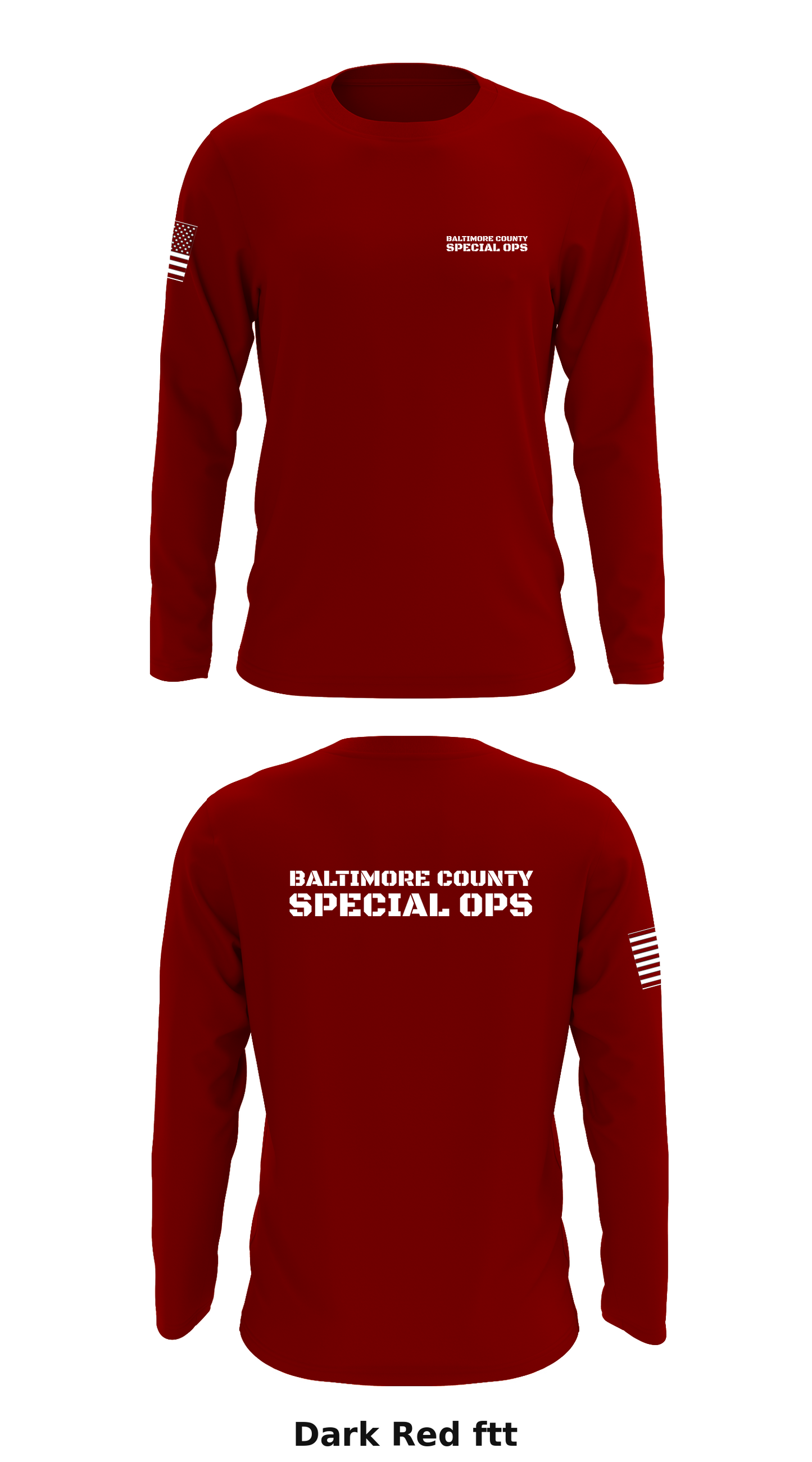 Baltimore County Special Ops Store 1 Core Men's LS Performance Tee - ftt