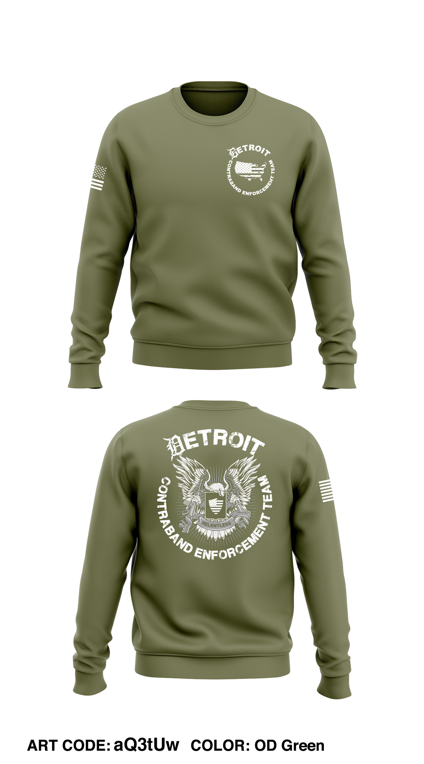 DCET Store 1 Core Men's Crewneck Performance Sweatshirt - aQ3tUw