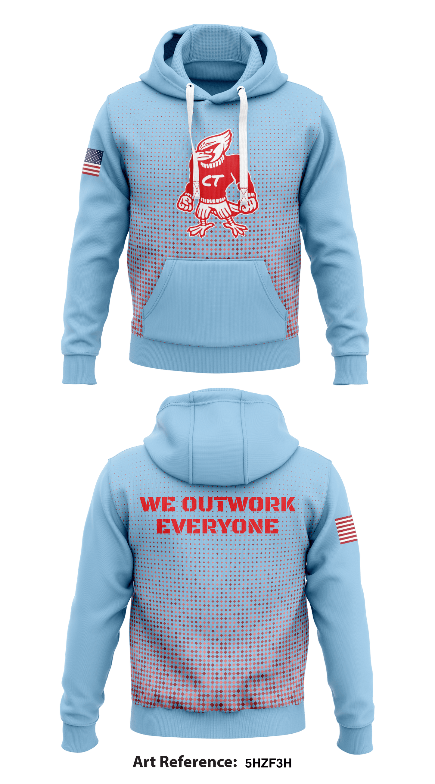 CT CARDINALS Store 1 Core Men's Hooded Performance Sweatshirt - 5HZf3H