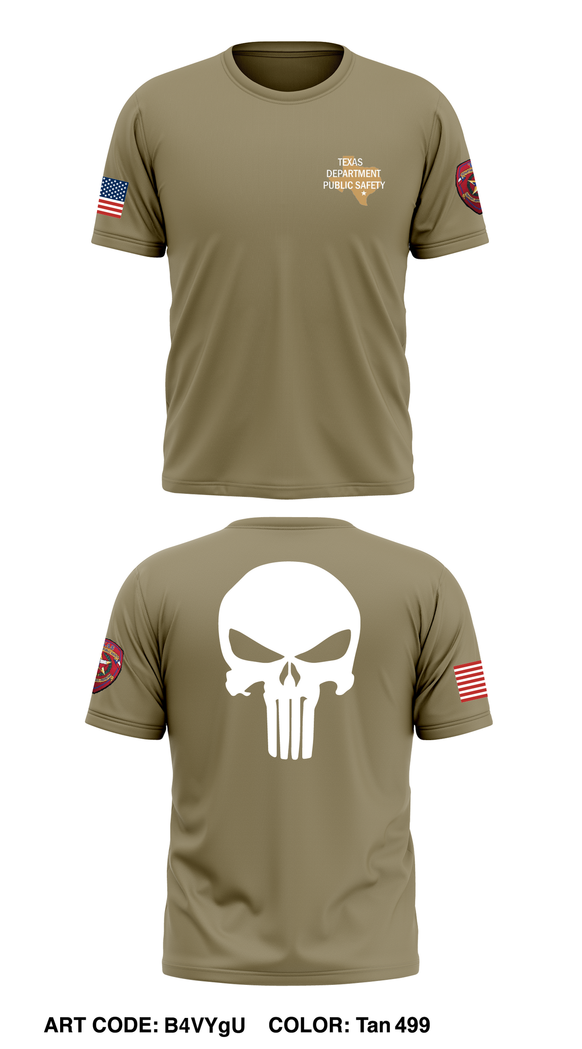 Texas Dept of Public Safety Store 1 Core Men's SS Performance Tee - B4VYgU