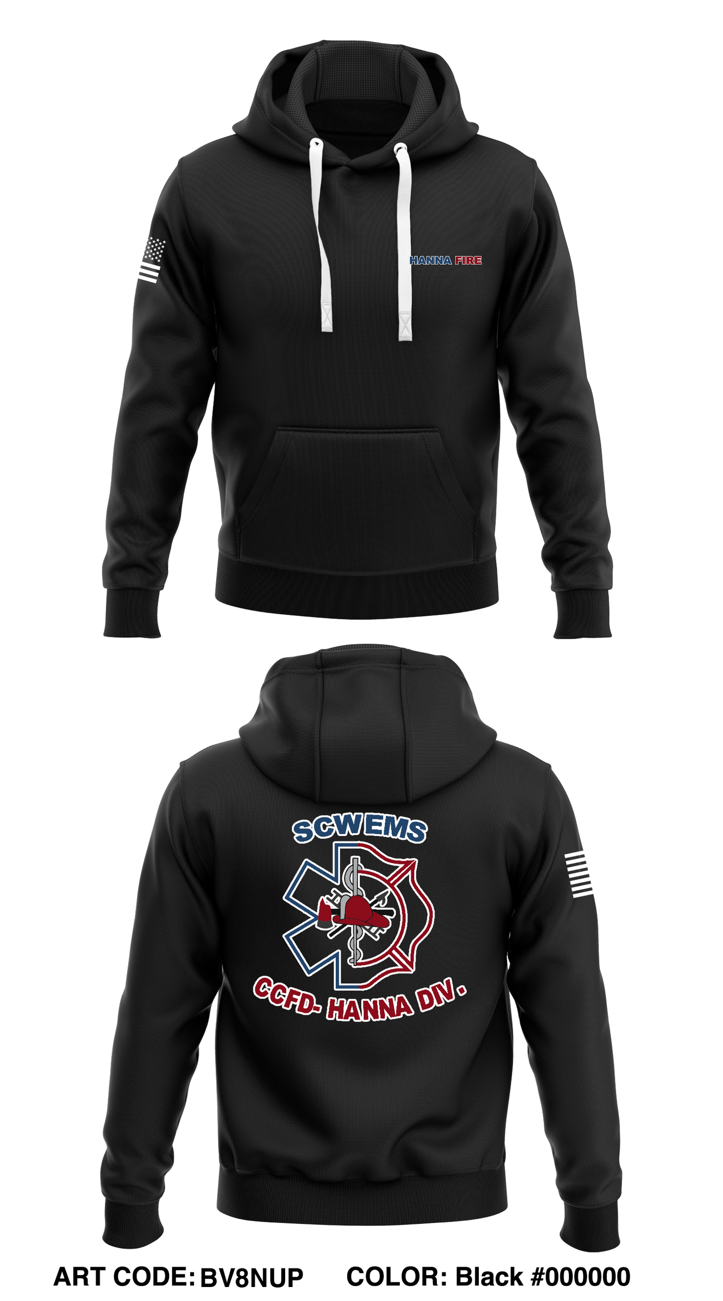 Hanna Fire Store 1 Core Men's Hooded Performance Sweatshirt - dr9DPk