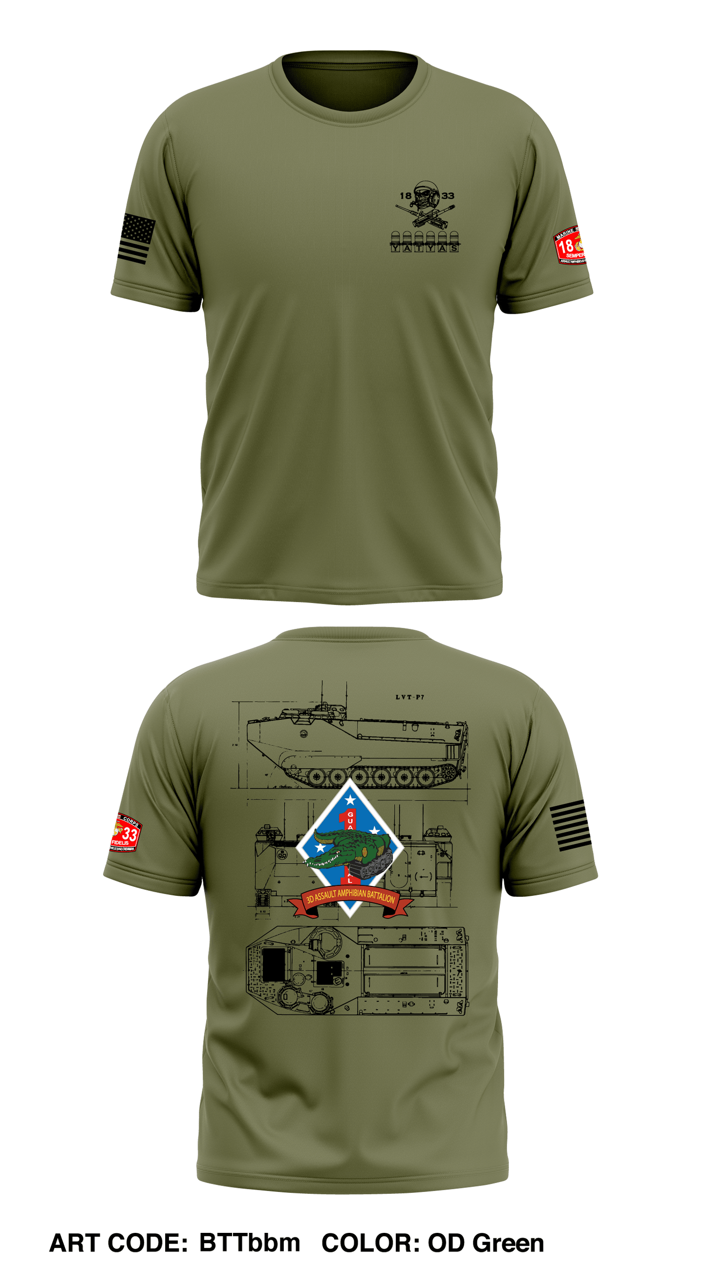 3D TRACKS Store 1 Core Men's SS Performance Tee - BTTbbm