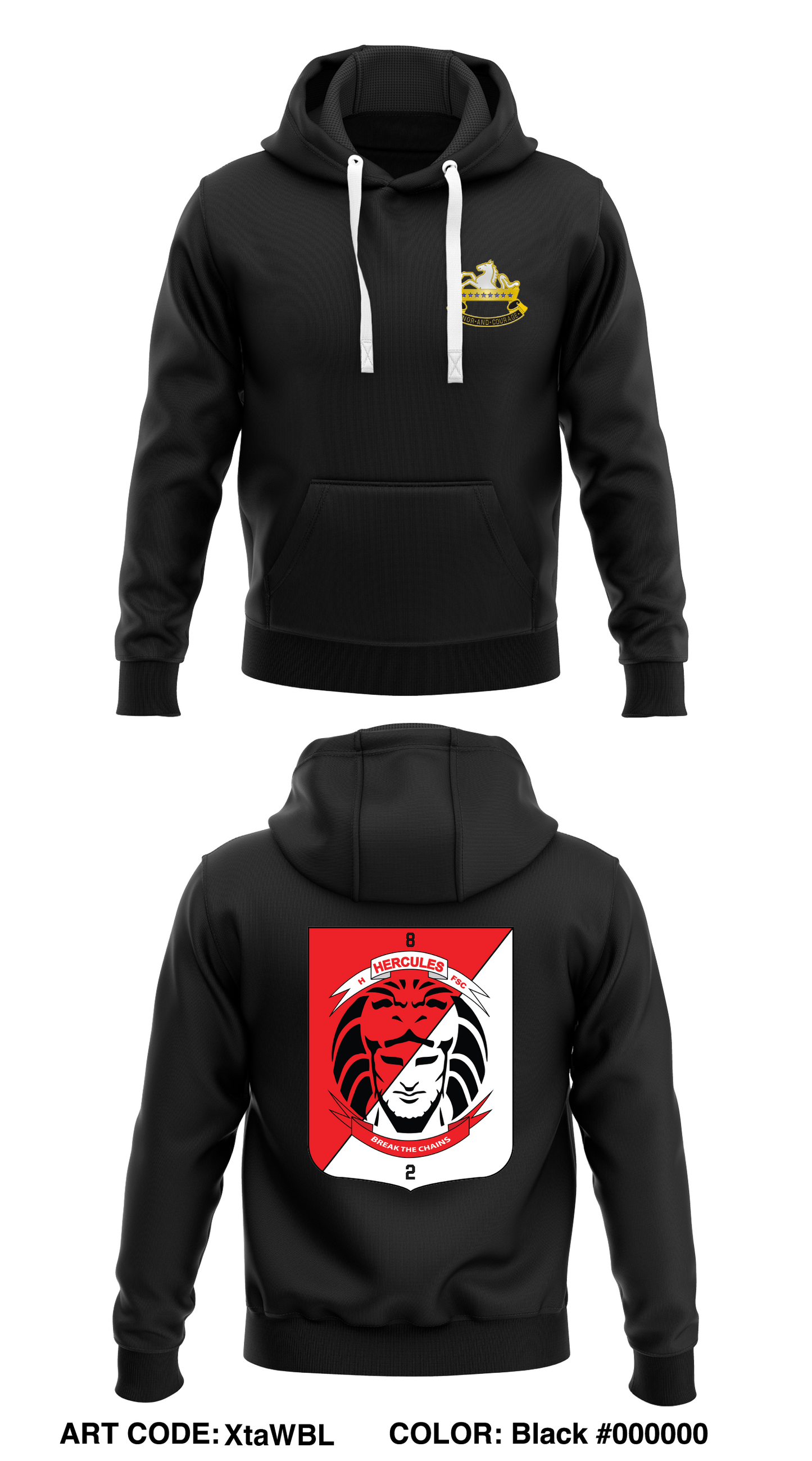 H FSC, 2-8 CAV Store 1 Core Men's Hooded Performance Sweatshirt - XtaWBL