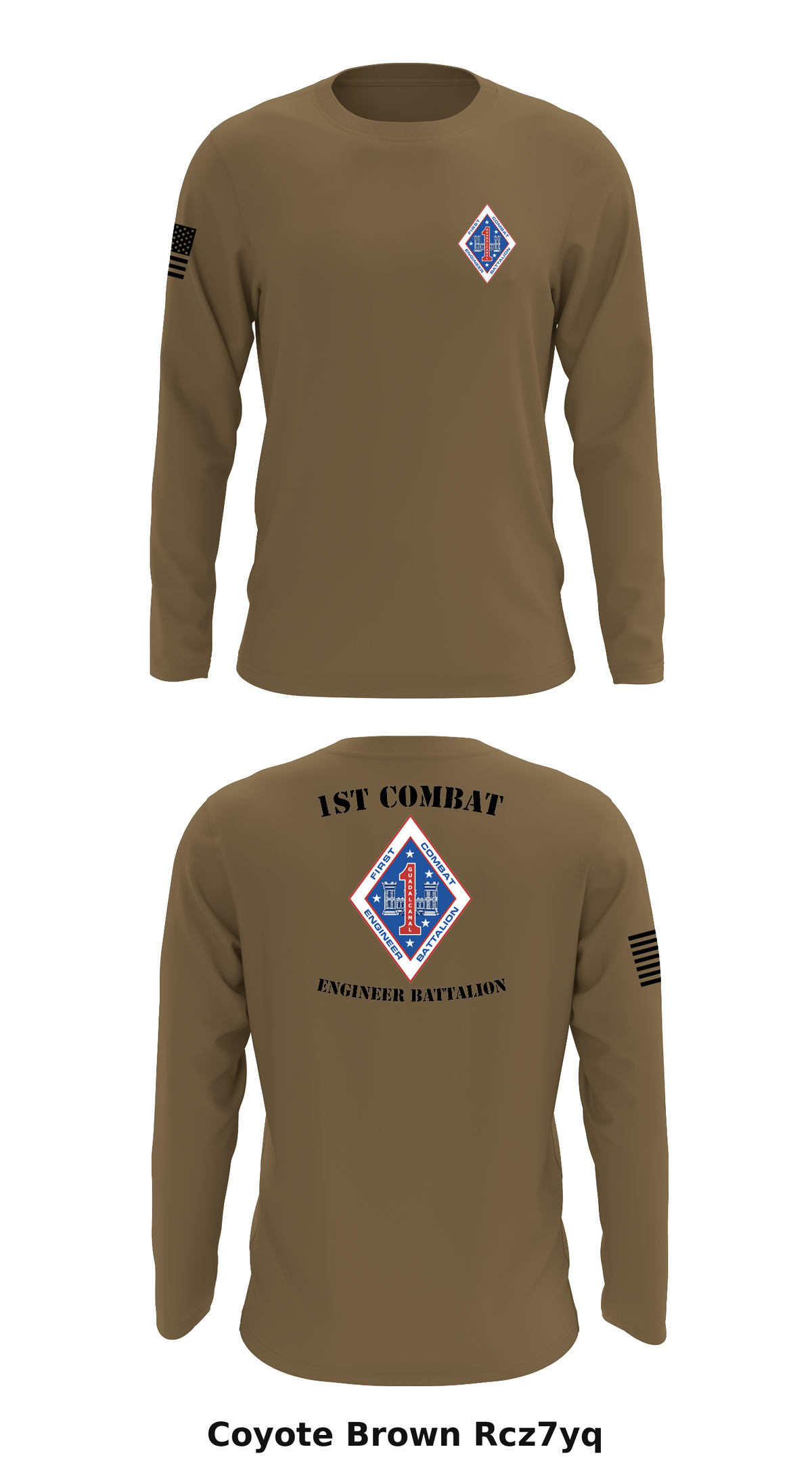 1st combat engineer battalion Store 1 Core Men's LS Performance Tee - Rcz7yq