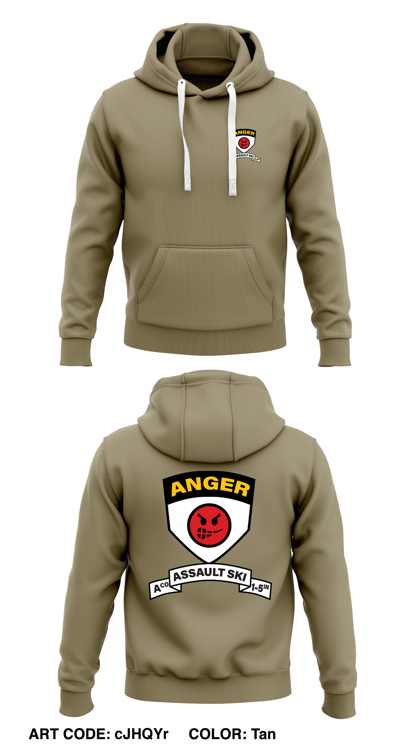 A Co 1 BN 25th ID Store 1 Core Men's Hooded Performance Sweatshirt - cJHQYr