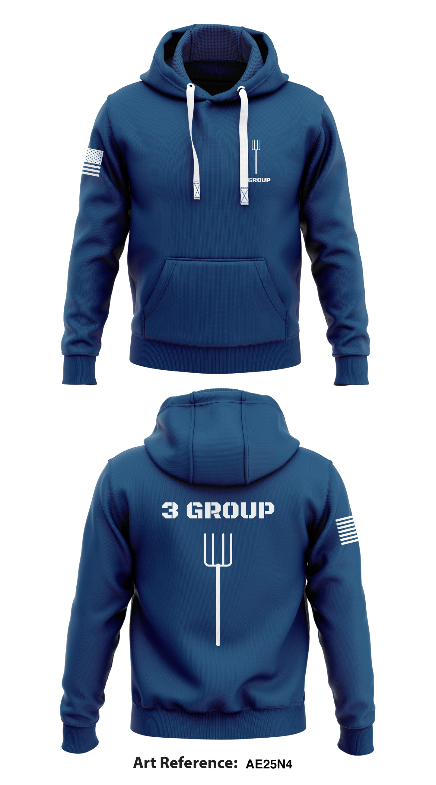 3 Group Store 1 Core Men's Hooded Performance Sweatshirt - AE25n4