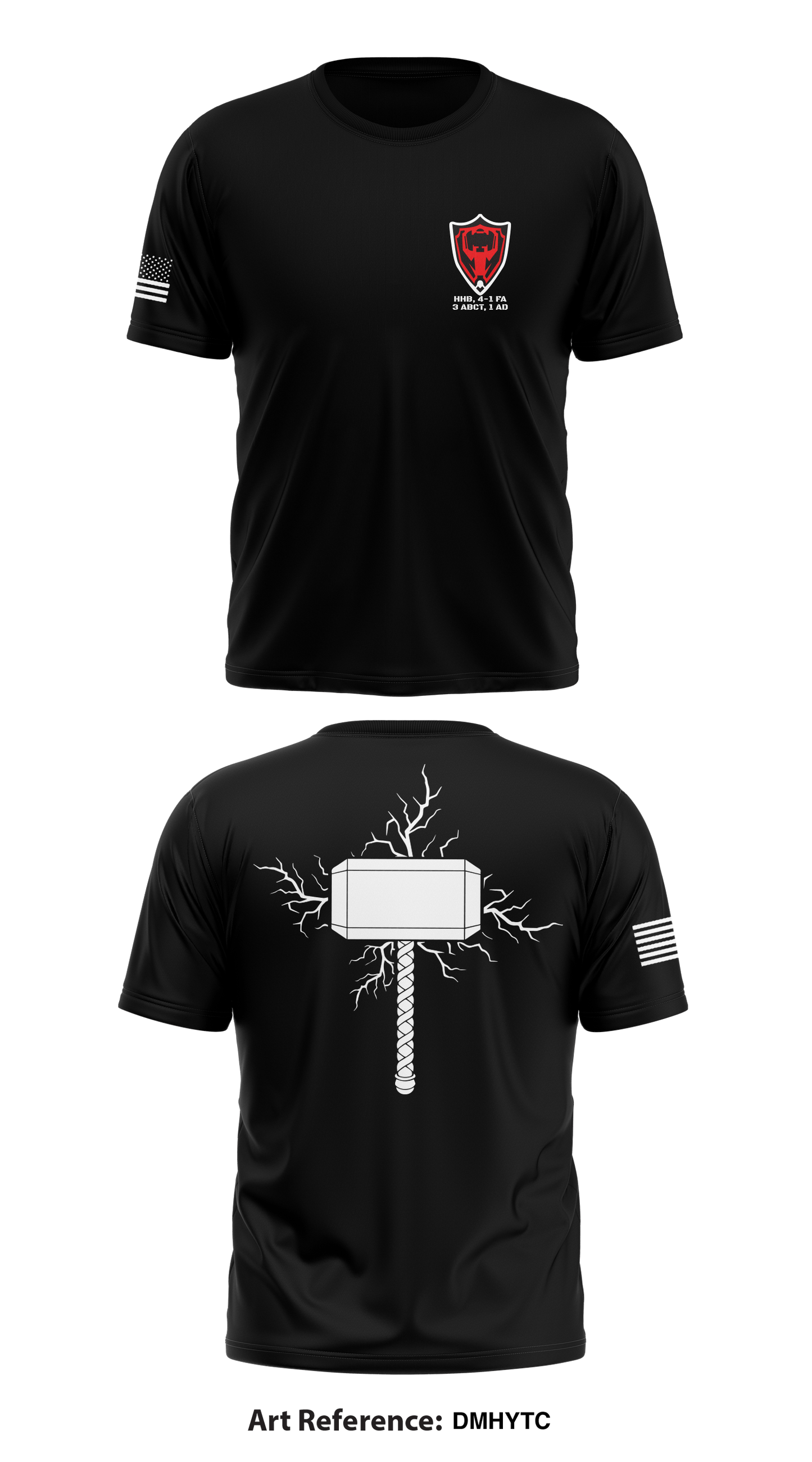 HHB (Hammer Battery), 4-1 FA, 3 ABCT, 1 AD Store 1 Core Men's SS Performance Tee - dmHyTC