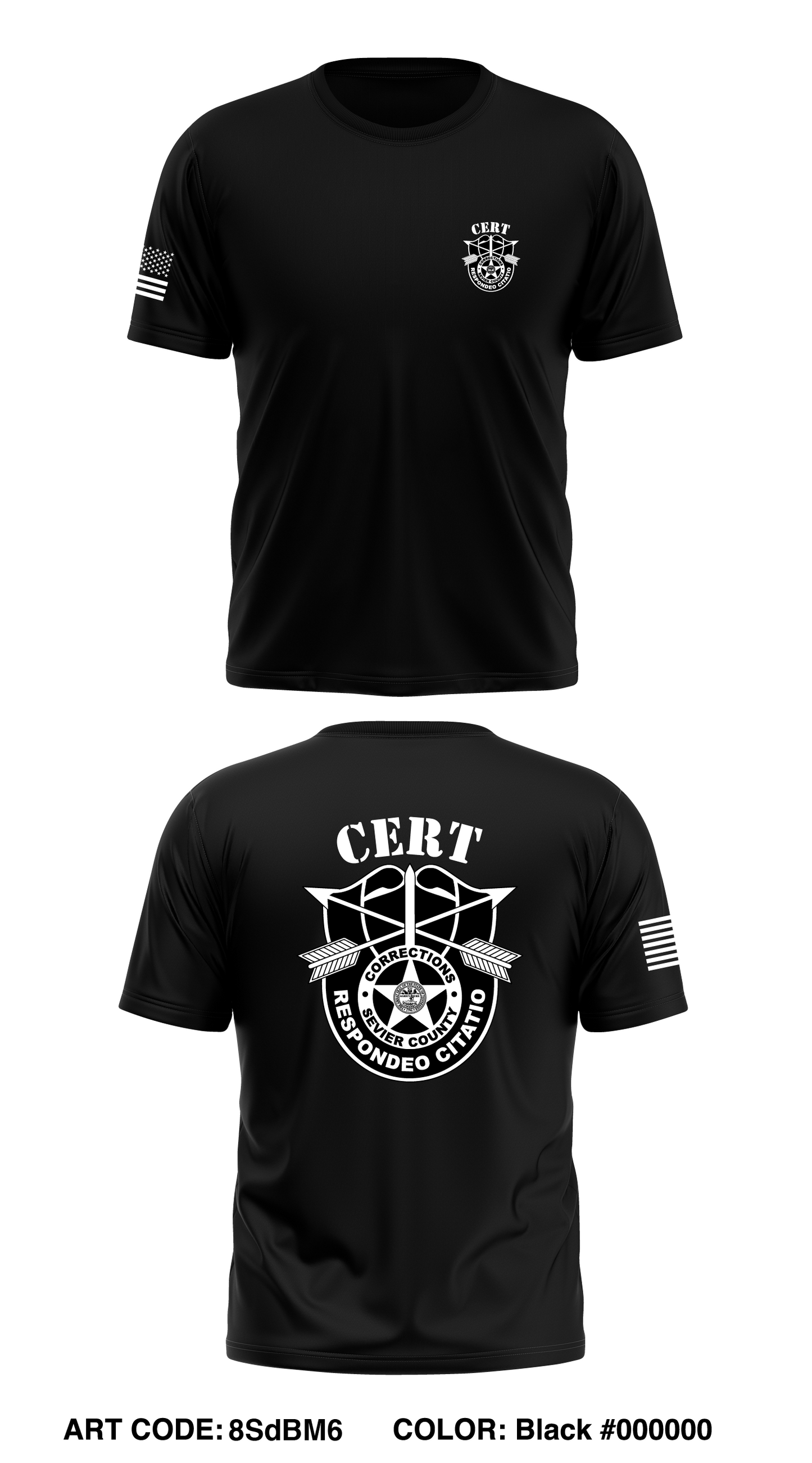 Sevier County CERT Store 1 Core Men's SS Performance Tee - 8SdBM6