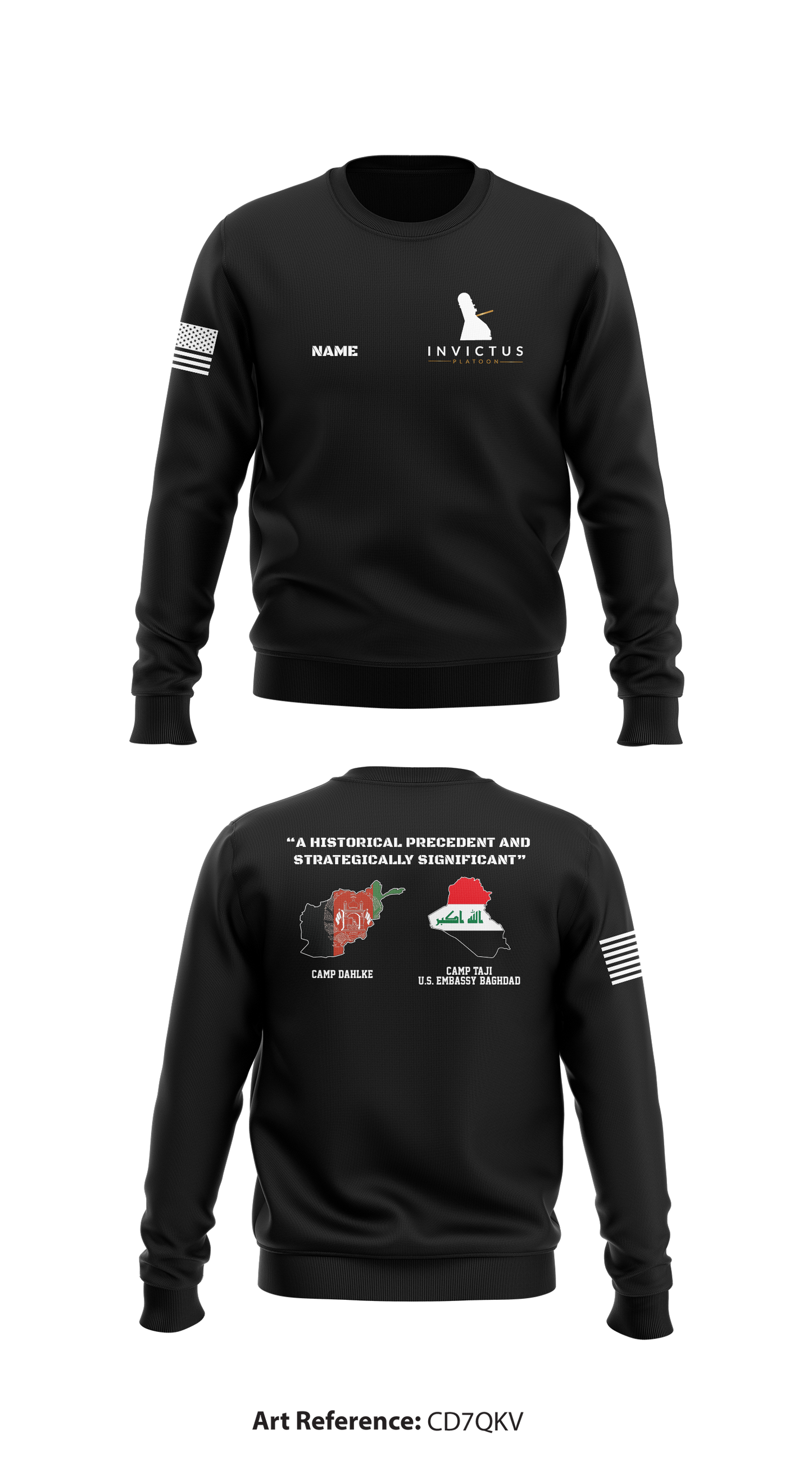 INVICTUS Platoon Store 1 Core Men's Crewneck Performance Sweatshirt - cd7qkv