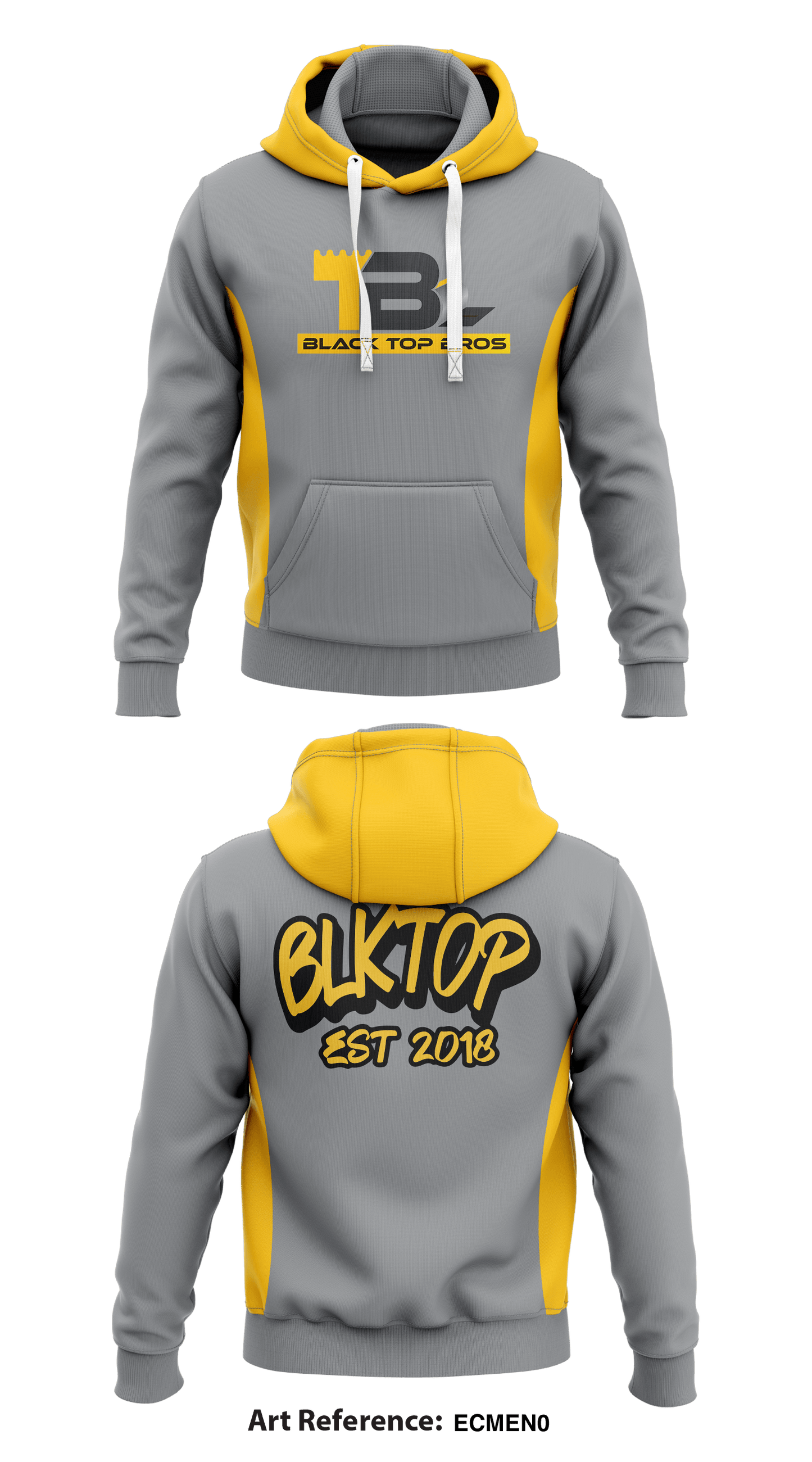 BLACKTOP BROS STORE 1 Core Men's Hooded Performance Sweatshirt - EcmeN0
