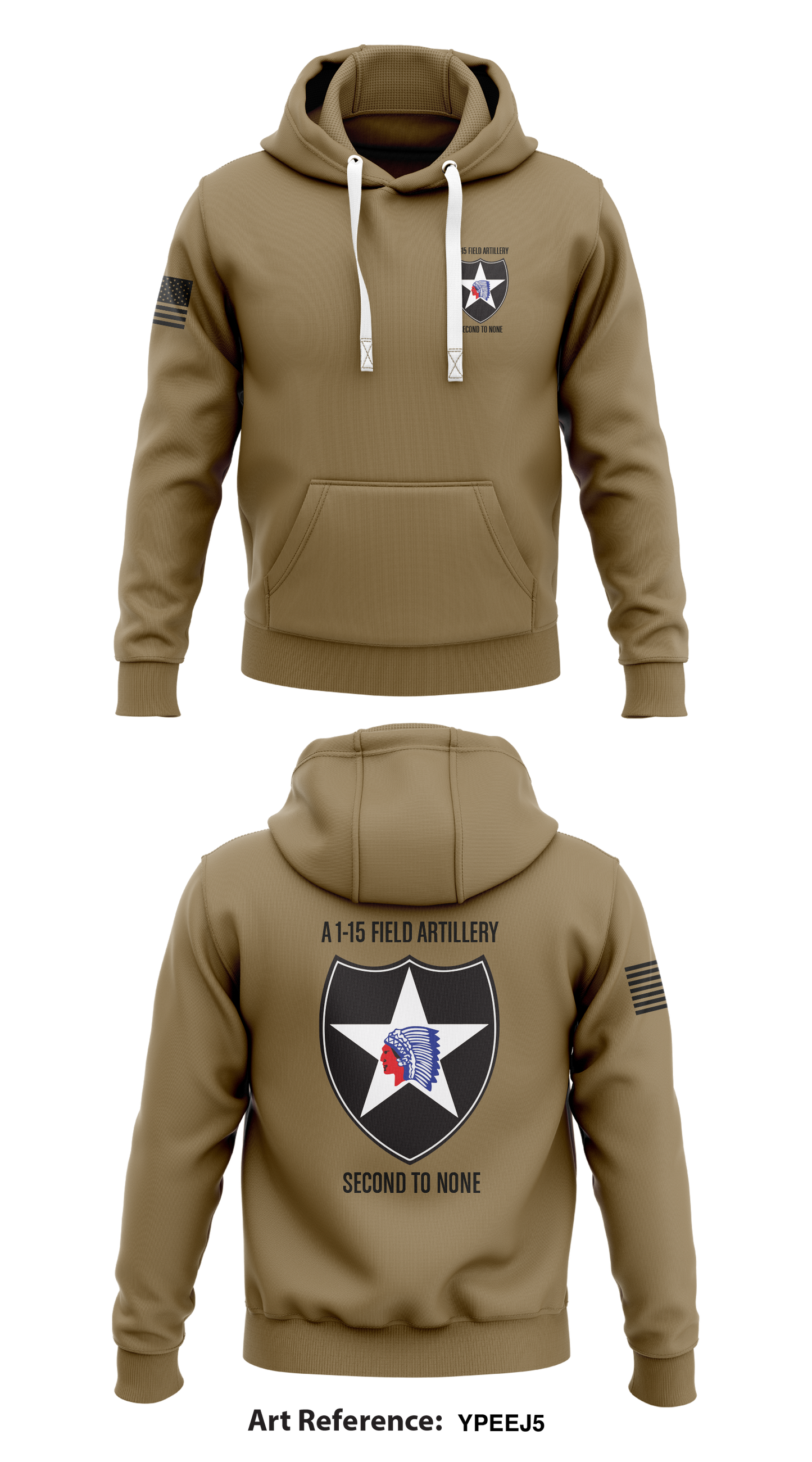 A 1-15 Field Artillery Store 1 Core Men's Hooded Performance Sweatshirt - yPEeJ5