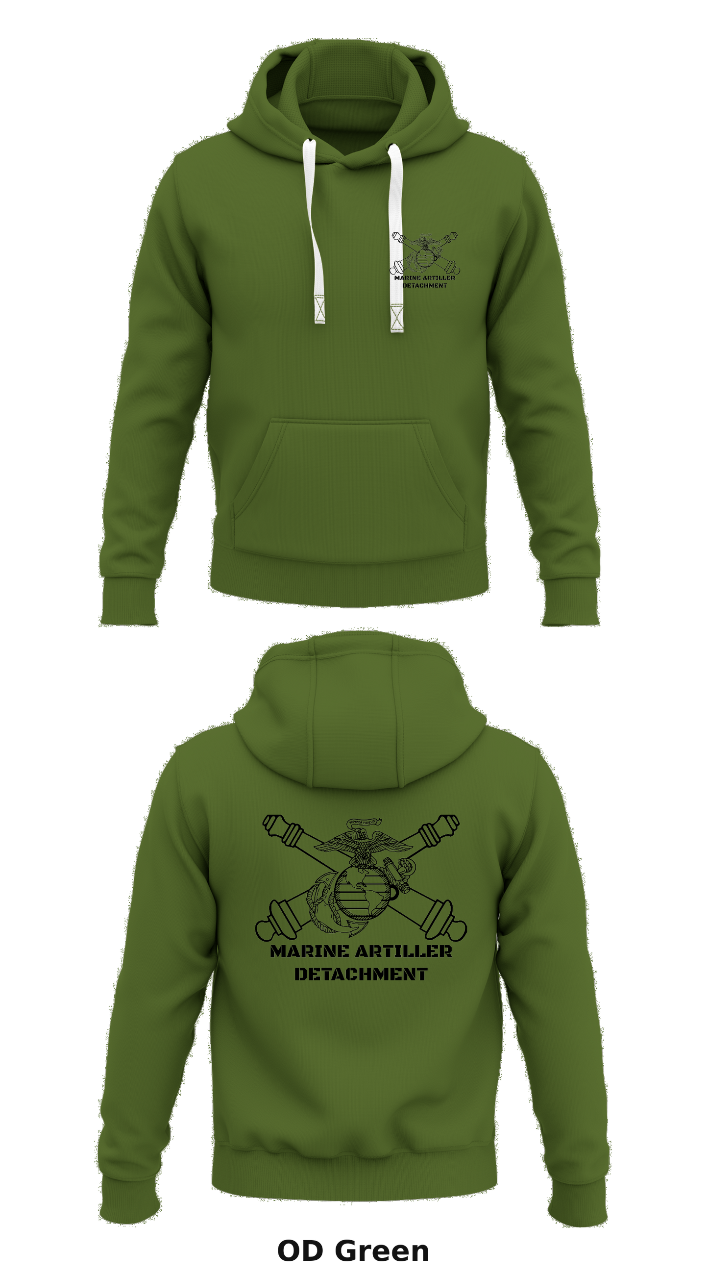 Marine Artillery Detchment Store 1 Core Men's Hooded Performance Sweatshirt - 62284646124
