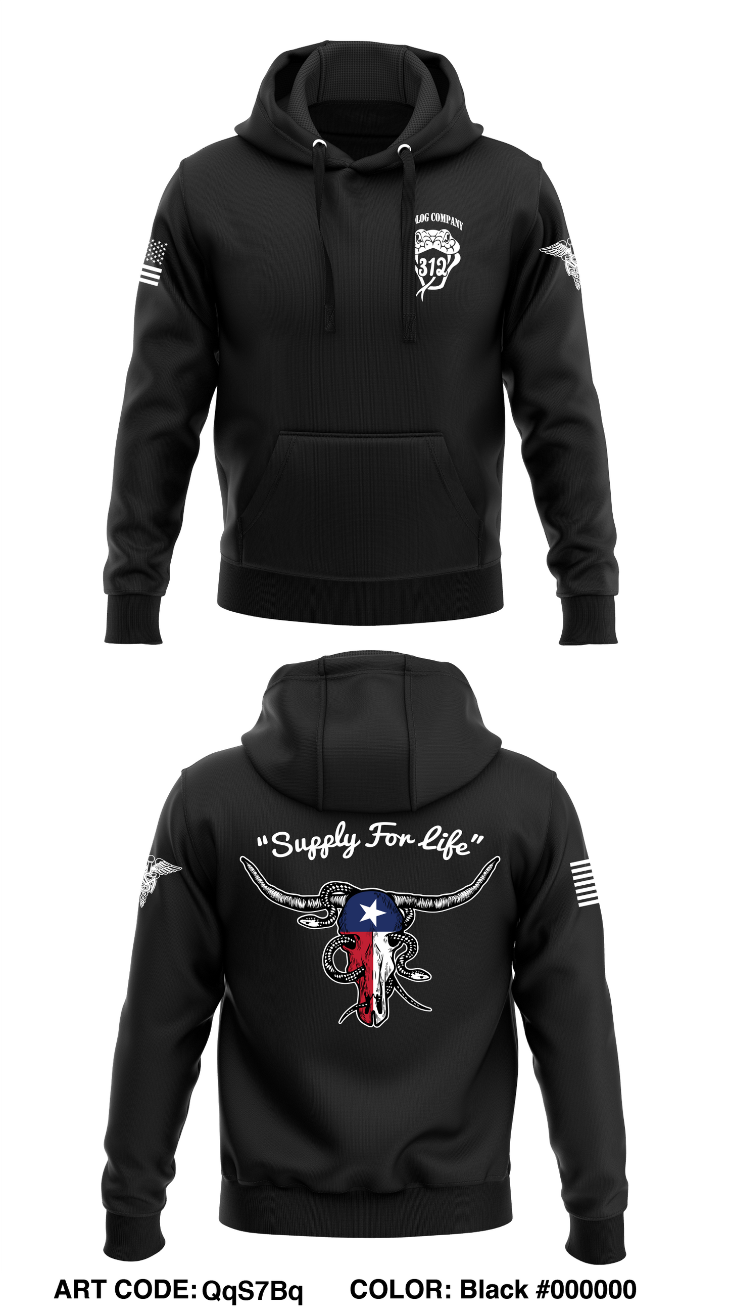 312th MEDLOG Company Store 1 Core Men's Hooded Performance Sweatshirt - QqS7Bq
