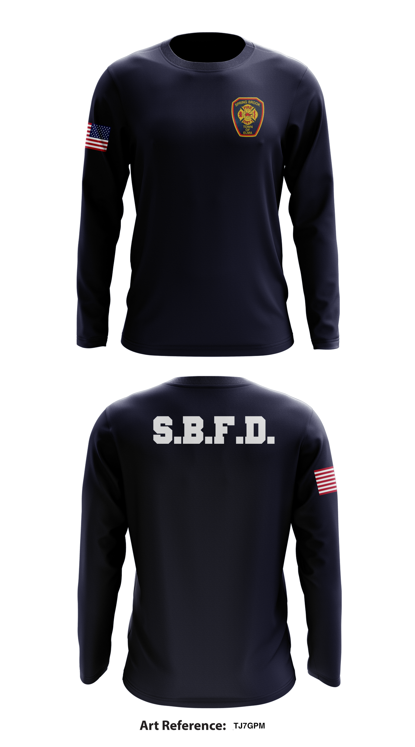 Spring Brook Fire Dist Store 1 Core Men's LS Performance Tee - Tj7GpM