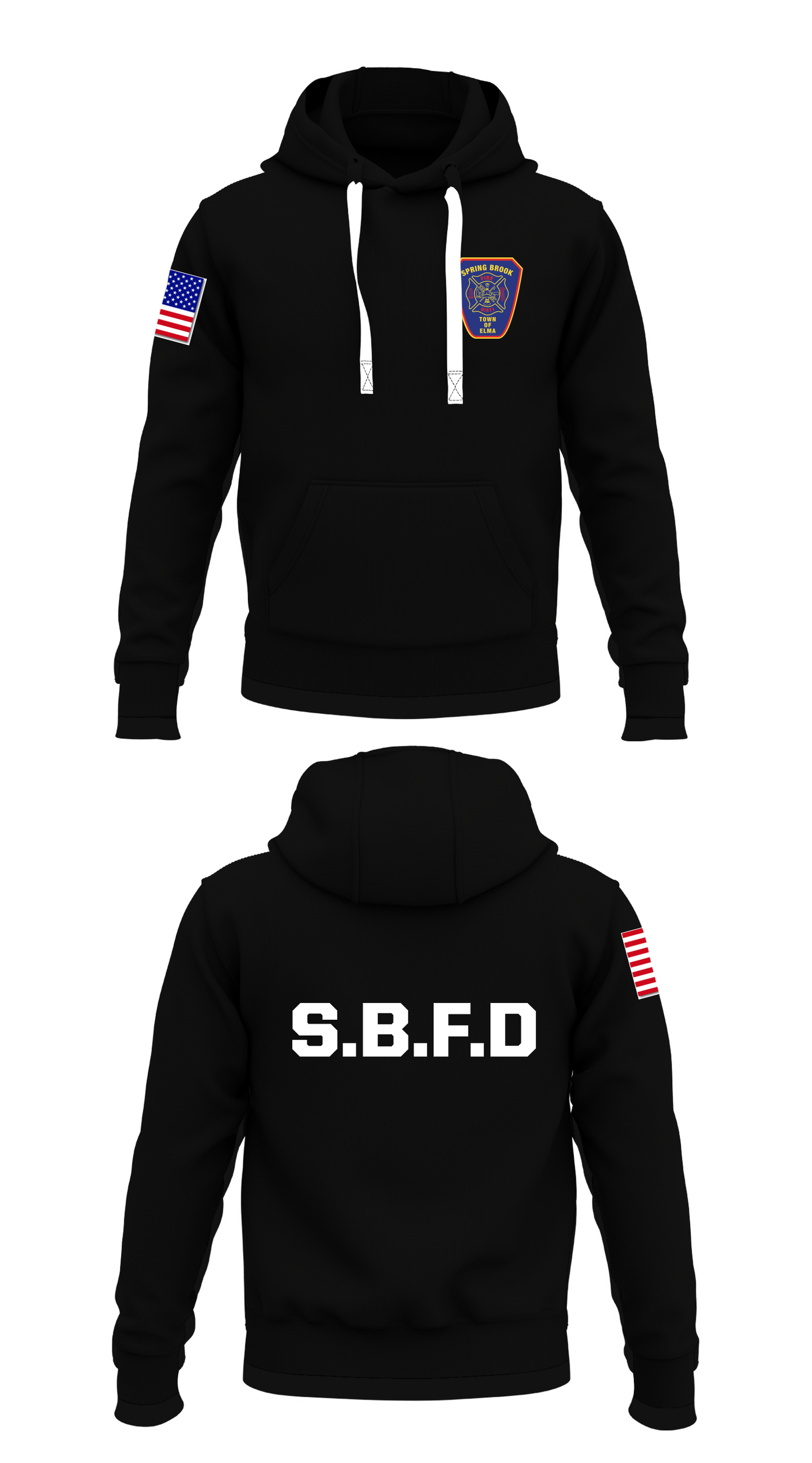 Spring Brook Fire District #1 Store 1 Core Men's Hooded Performance Sweatshirt - 74512661837