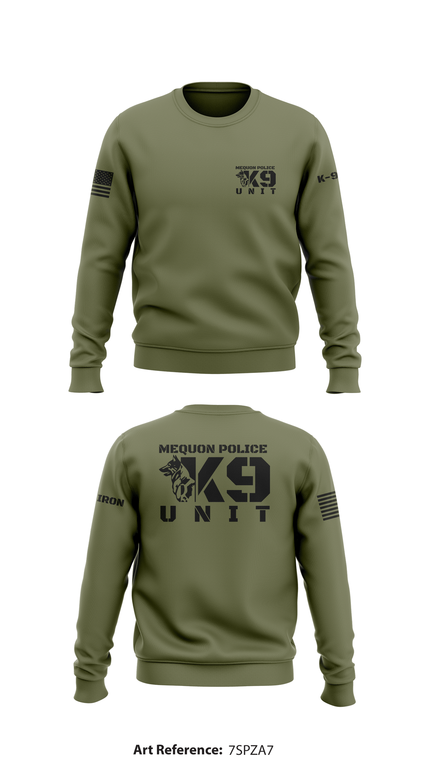 Mequon PD K-9 Store 1 Core Men's Crewneck Performance Sweatshirt - 7SpzA7
